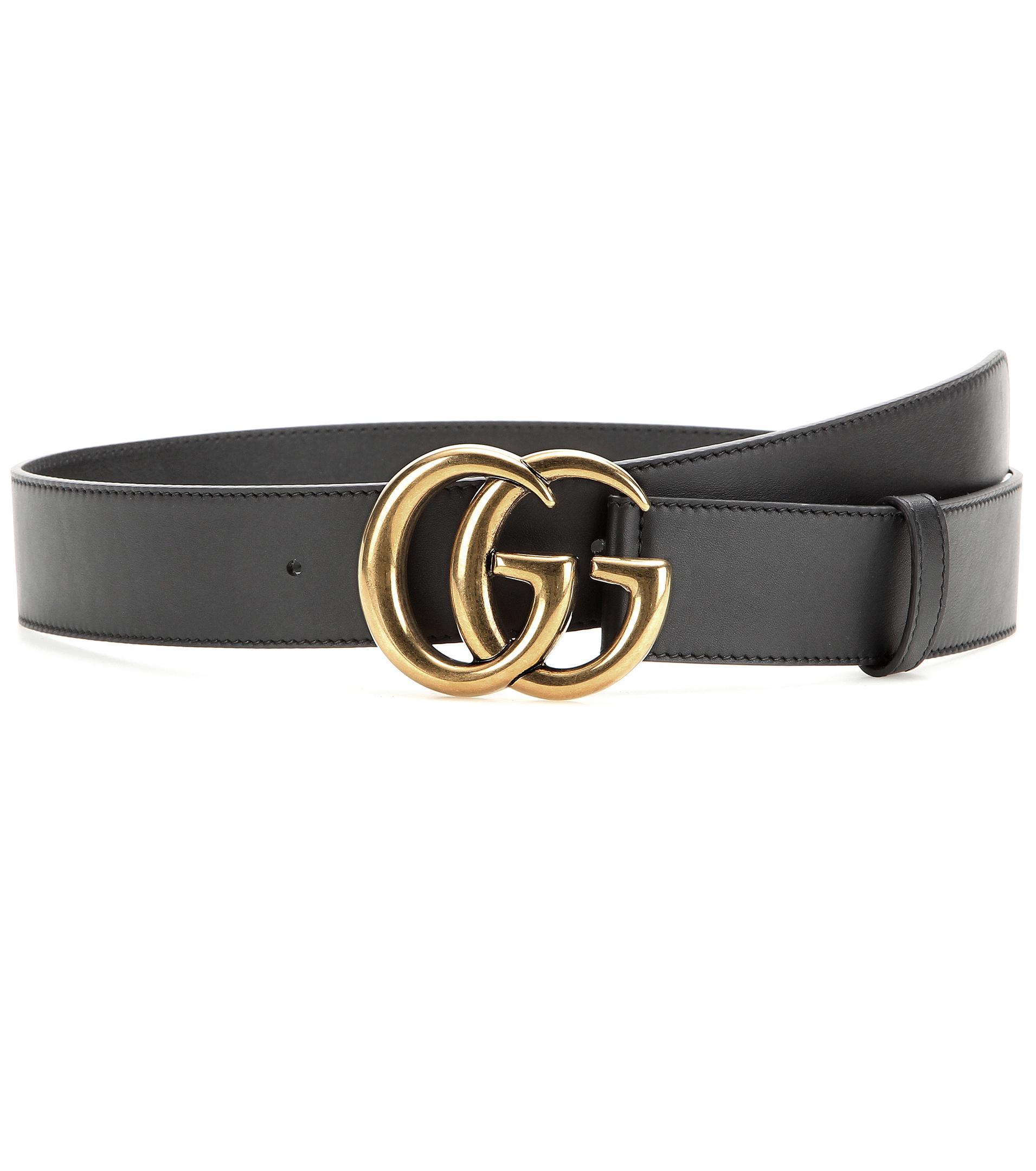 Gucci Leather Double G Snake Buckle Belt in Black for Men - Save 77% - Lyst