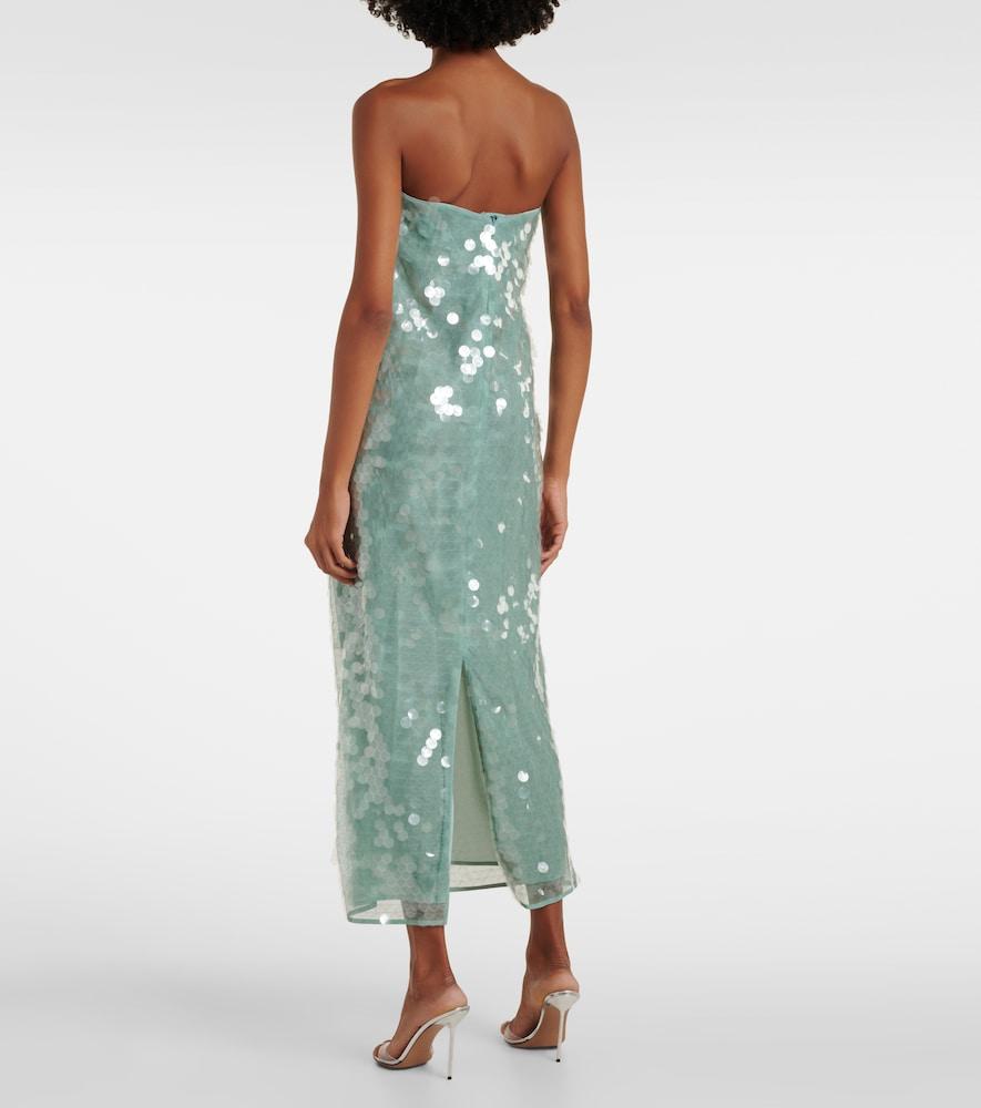 slim fit dress slacks STAUD, Le Sable Dress in Starry Night, Size XL main image 0