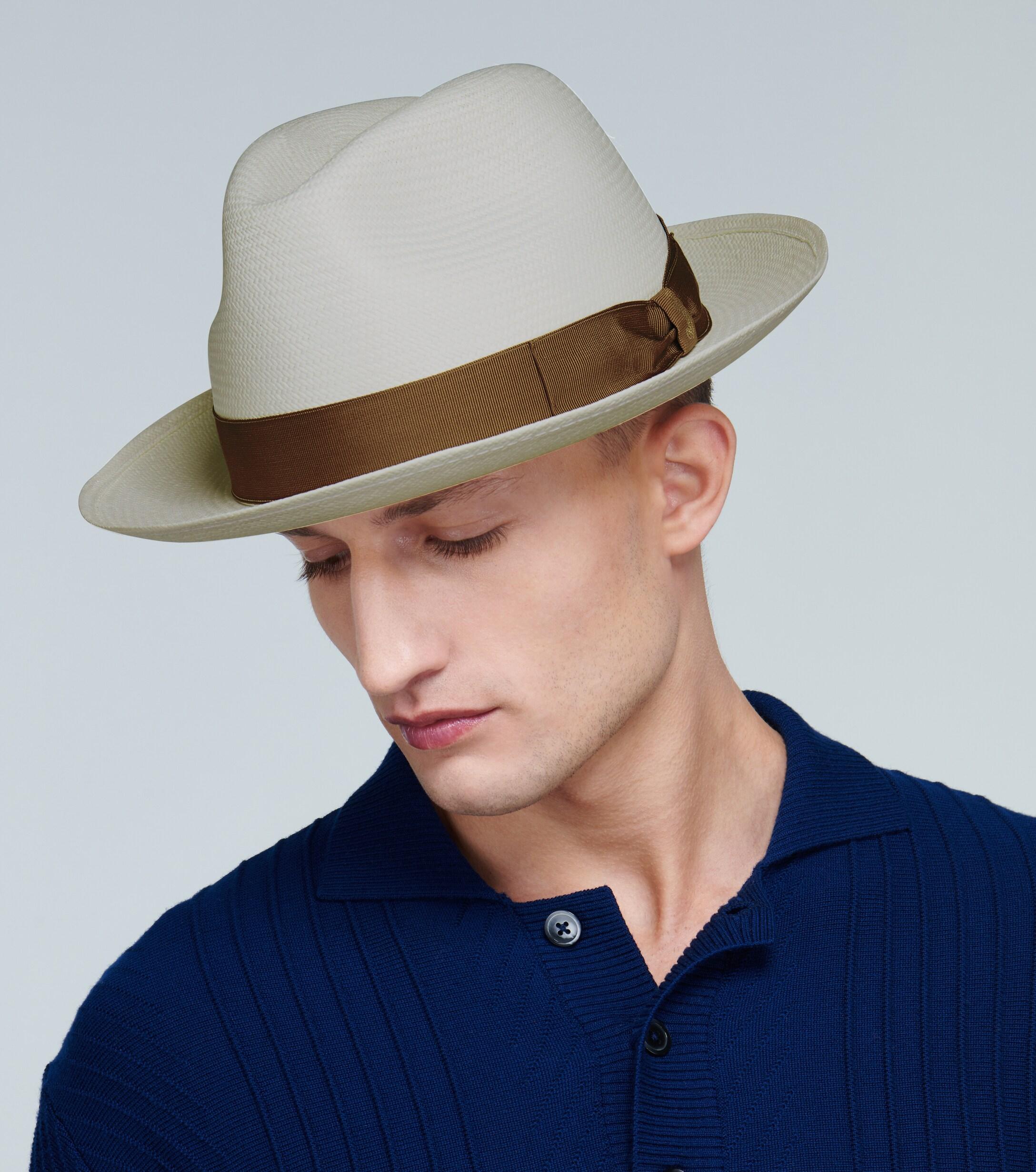 Borsalino Panama Straw Hat in Brown for Men - Lyst