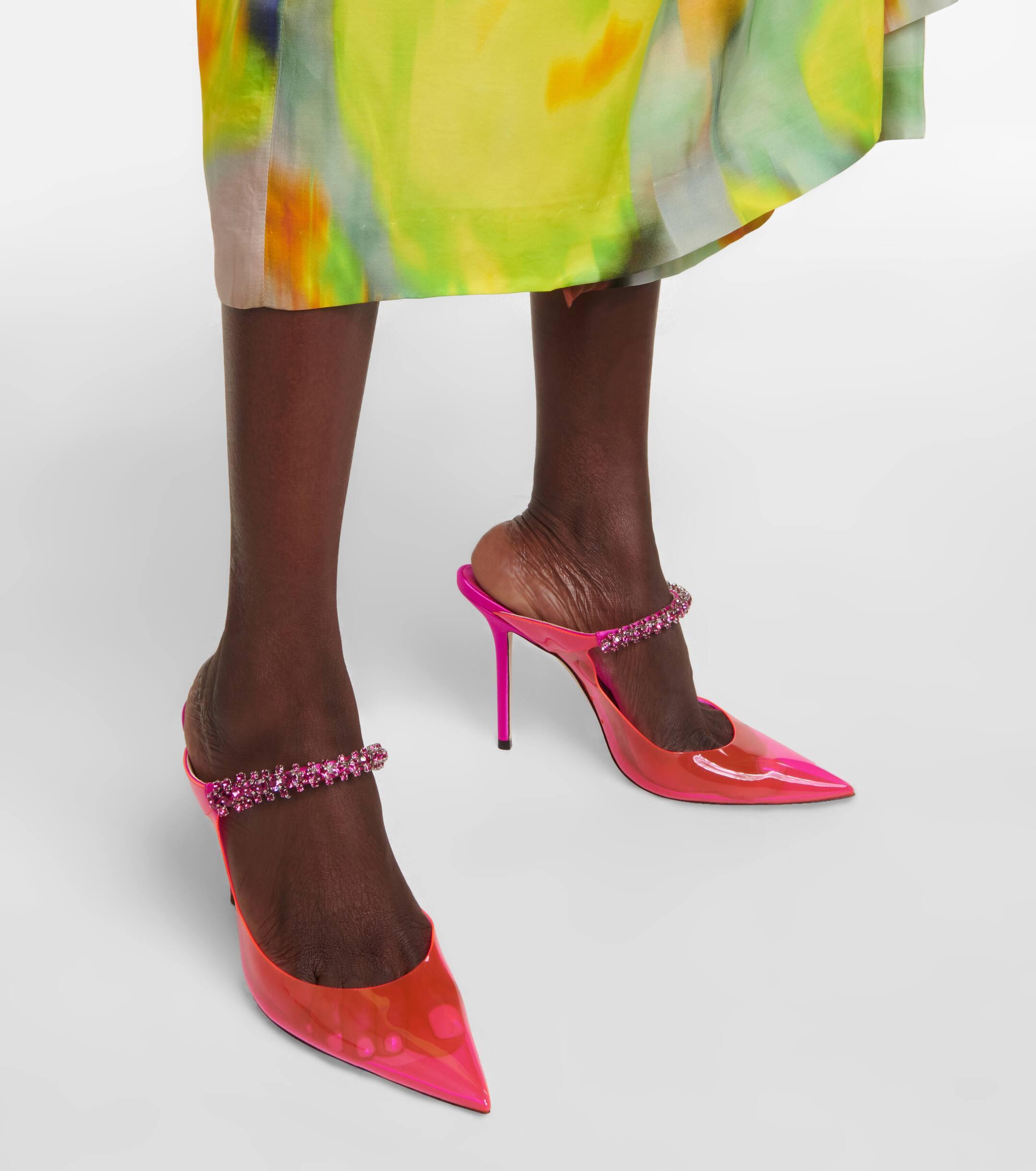 Bing 100 patent leather mules in pink - Jimmy Choo | Mytheresa
