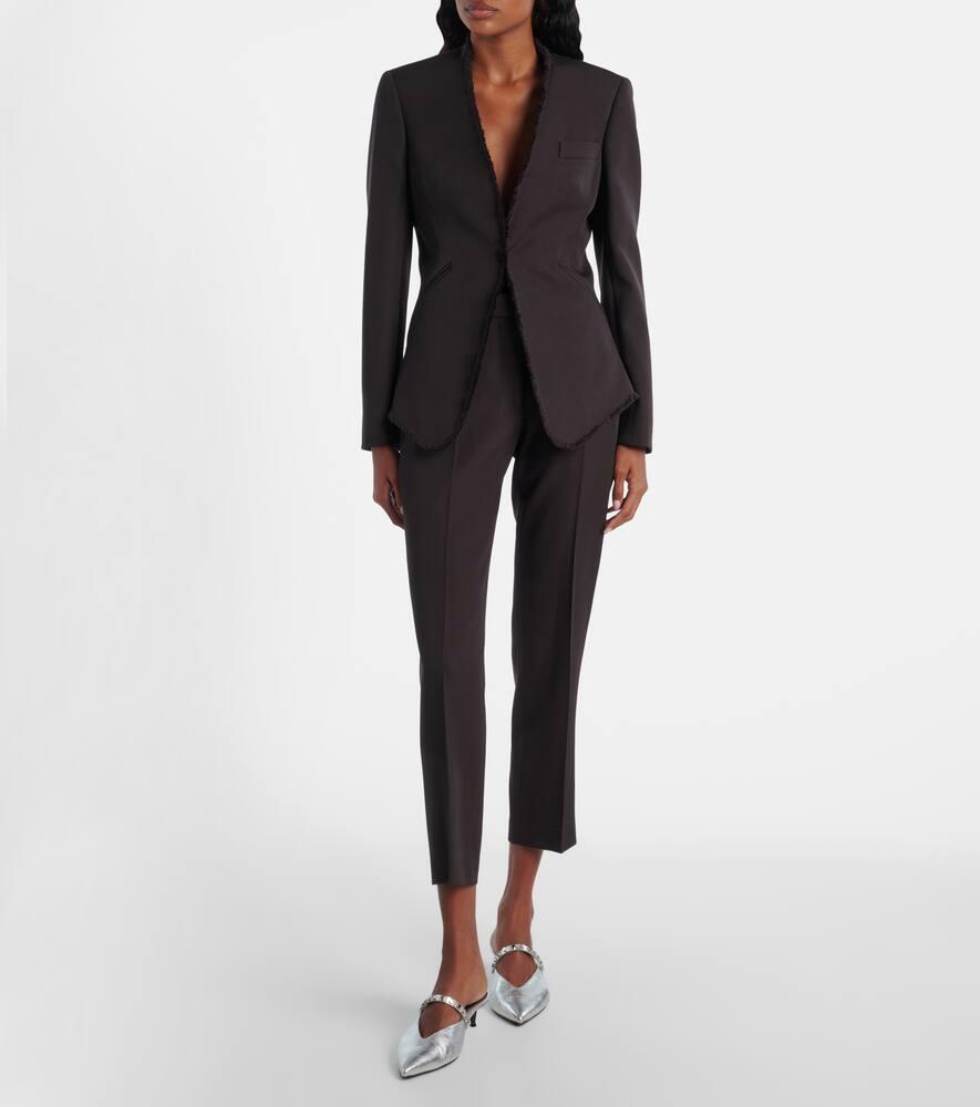 ボトムスその他 ALEXANDER MCQUEEN Women Pants 585076QEAAA1000 Black Women's Narrow Bootcut Trousers in Black | Alexander McQueen US