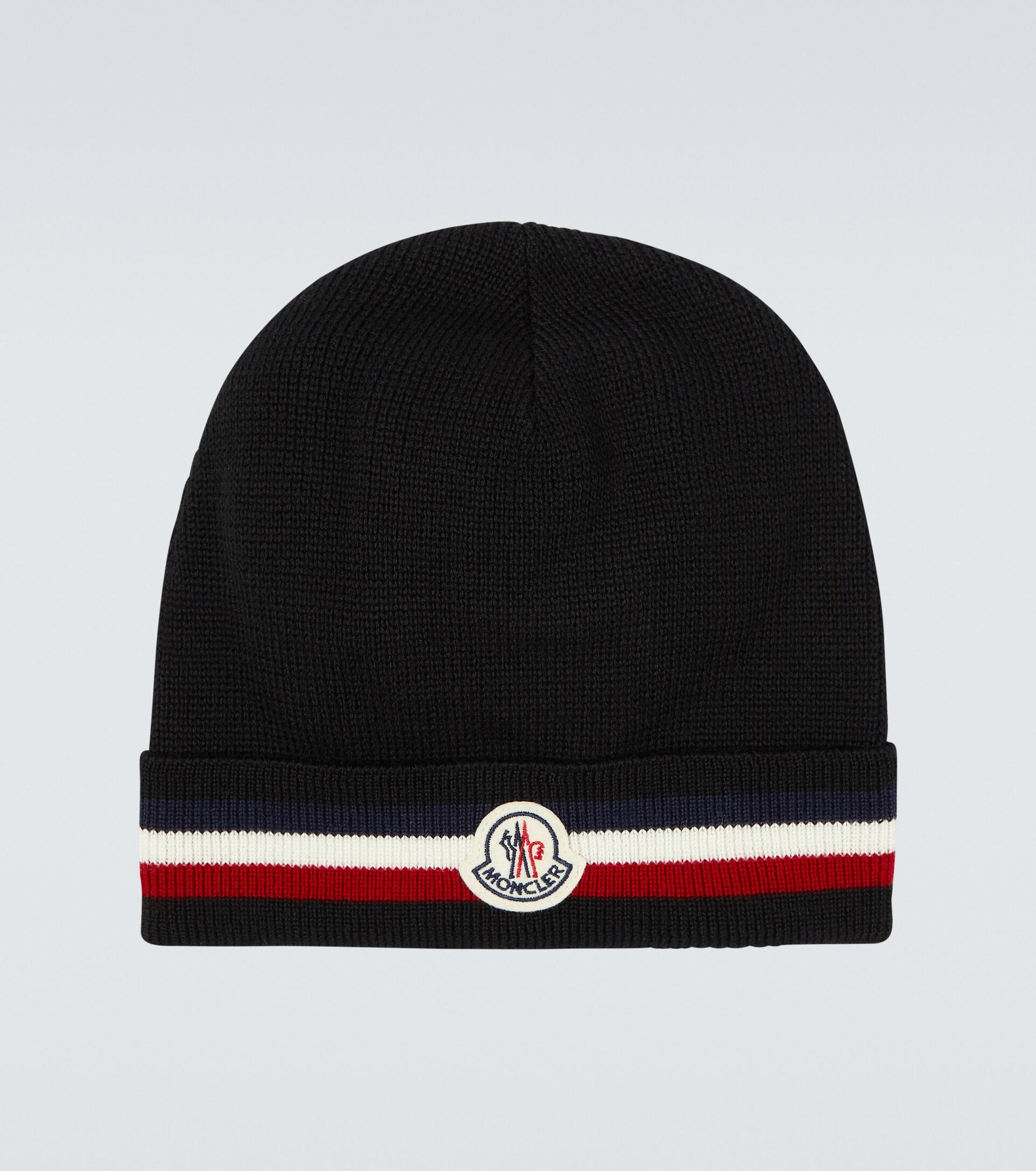 moncler beanie black