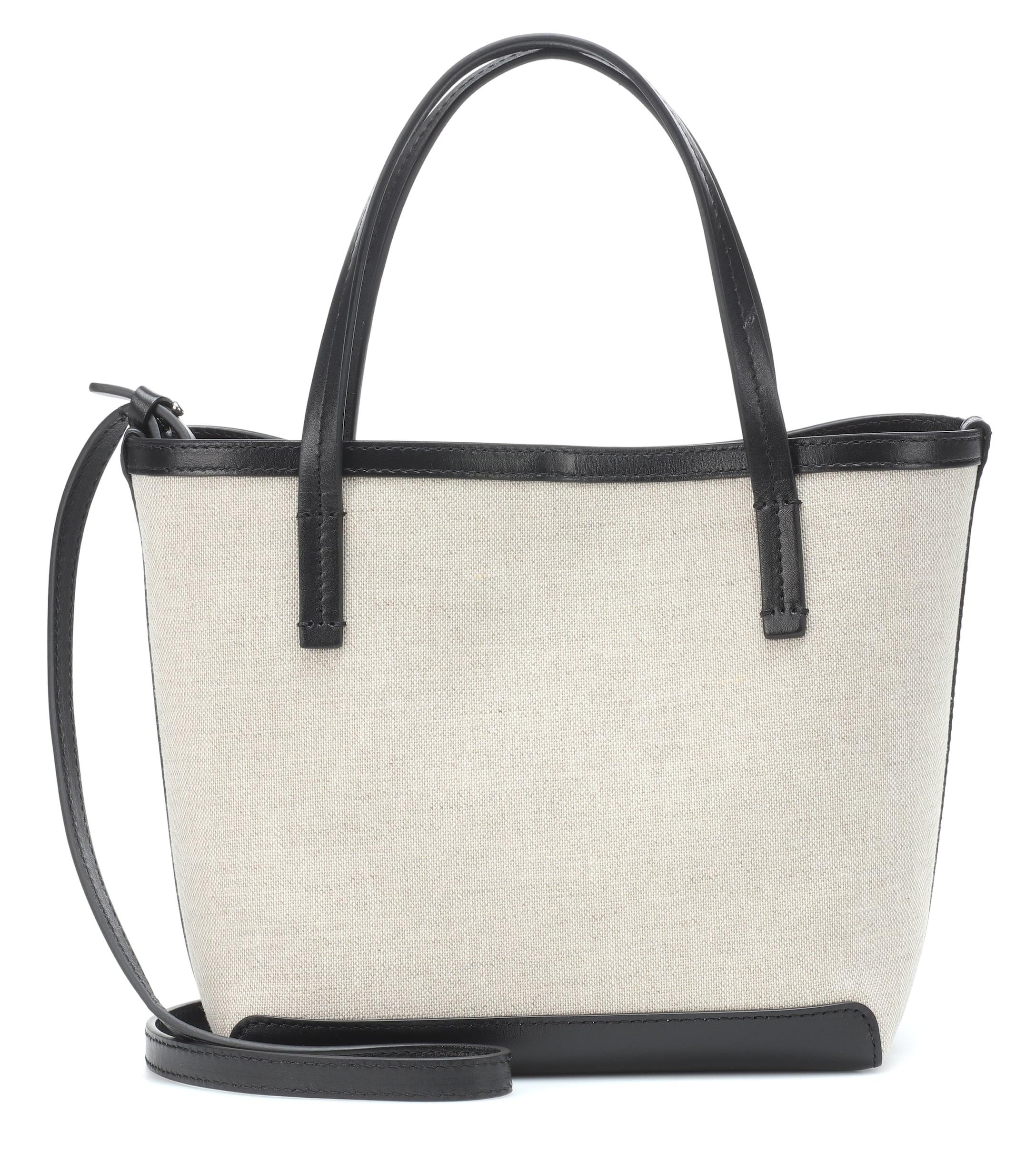 The Row Park Small Linen Tote in Black - Lyst