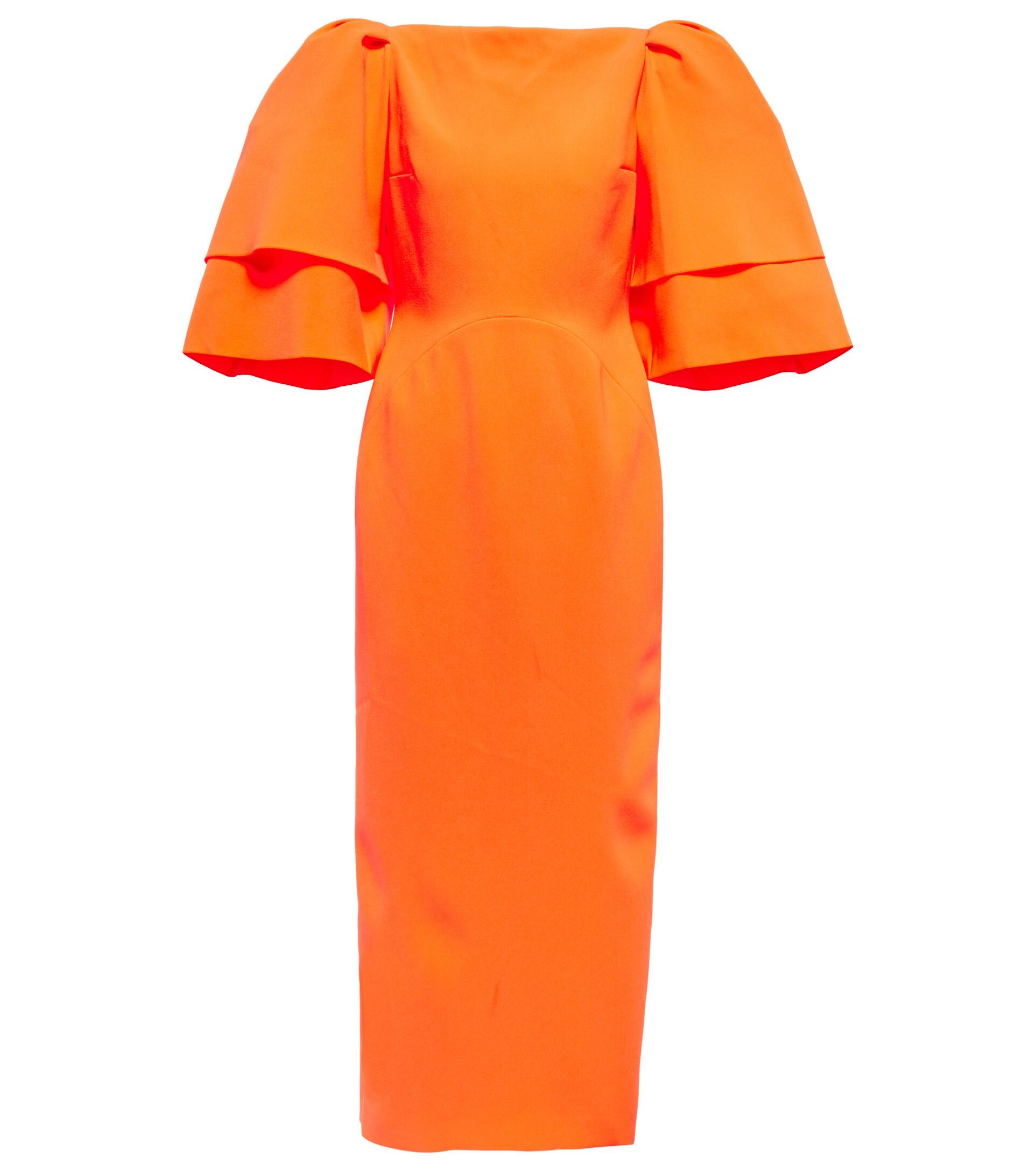 ROKSANDA Akilah Puff Sleeve Midi Dress 
