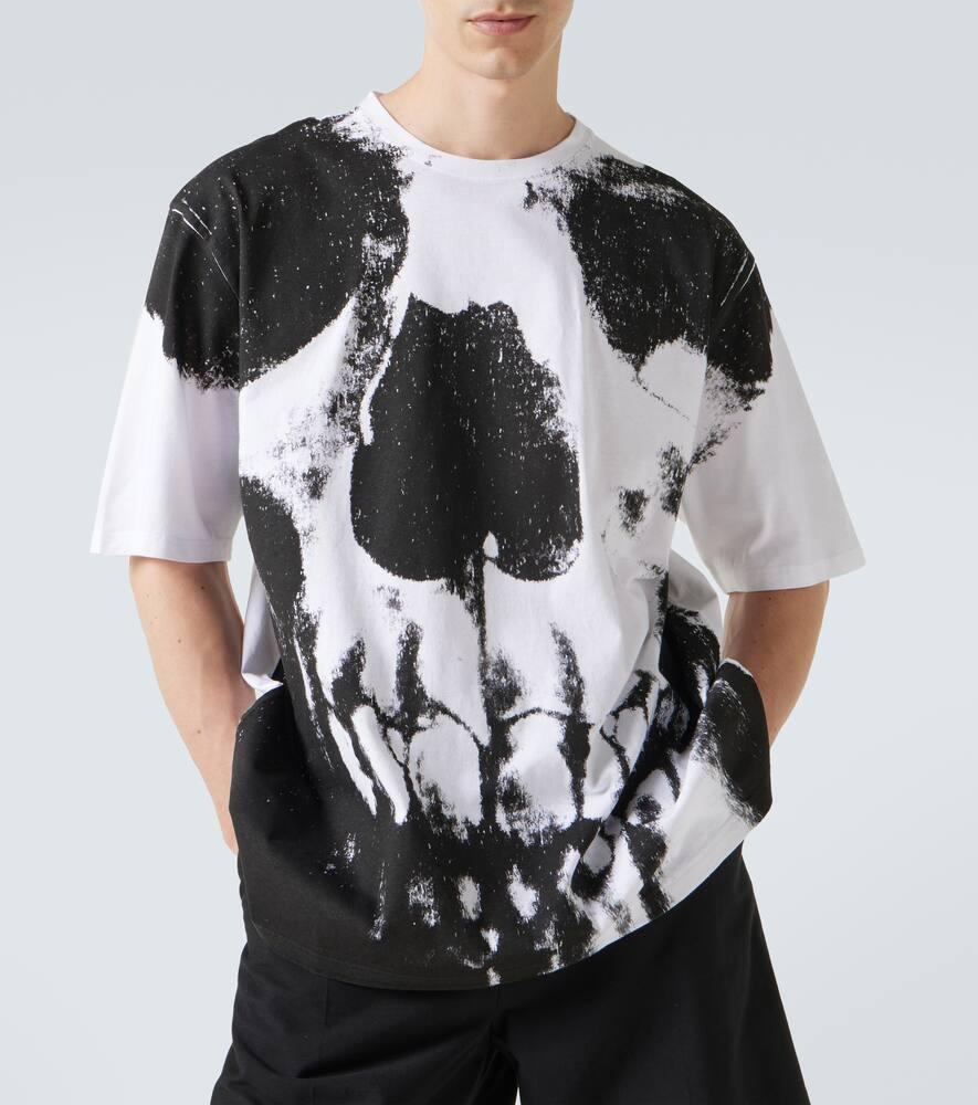 McQueen Skull Printed Cotton Jersey T-Shirt in Black for Men Lyst UK