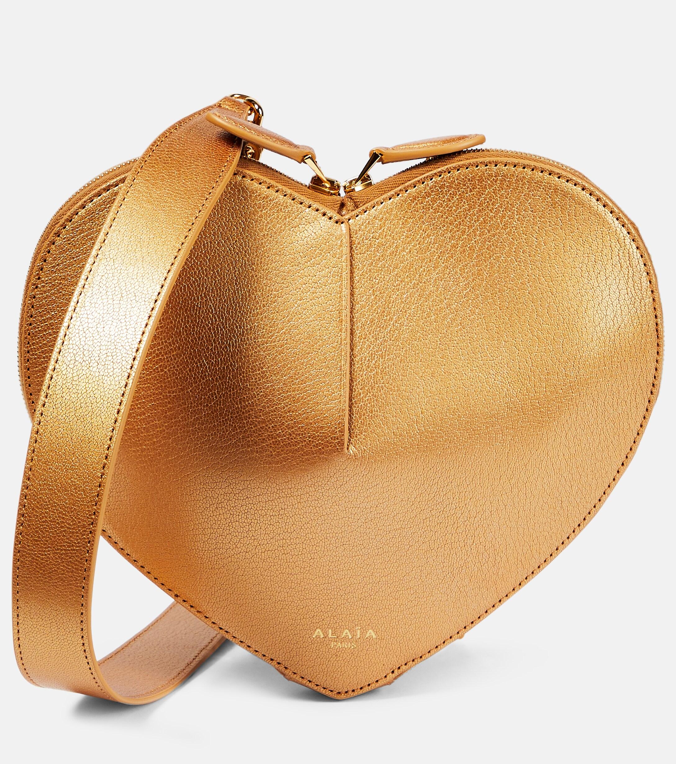 Alaïa Alaia Le Coeur Leather Shoulder Bag in Black | Lyst Canada