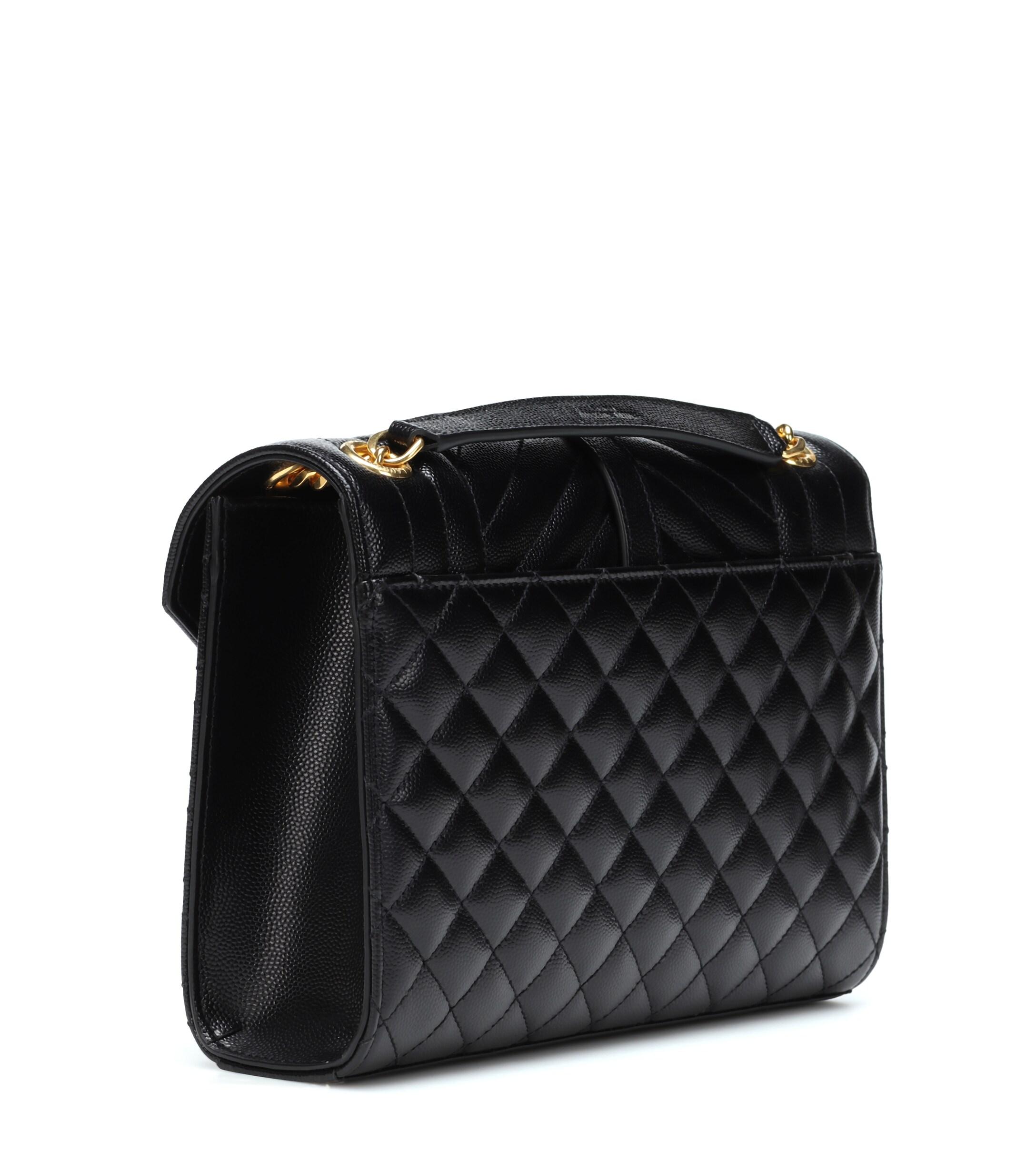 ysl black medium envelope bolsa