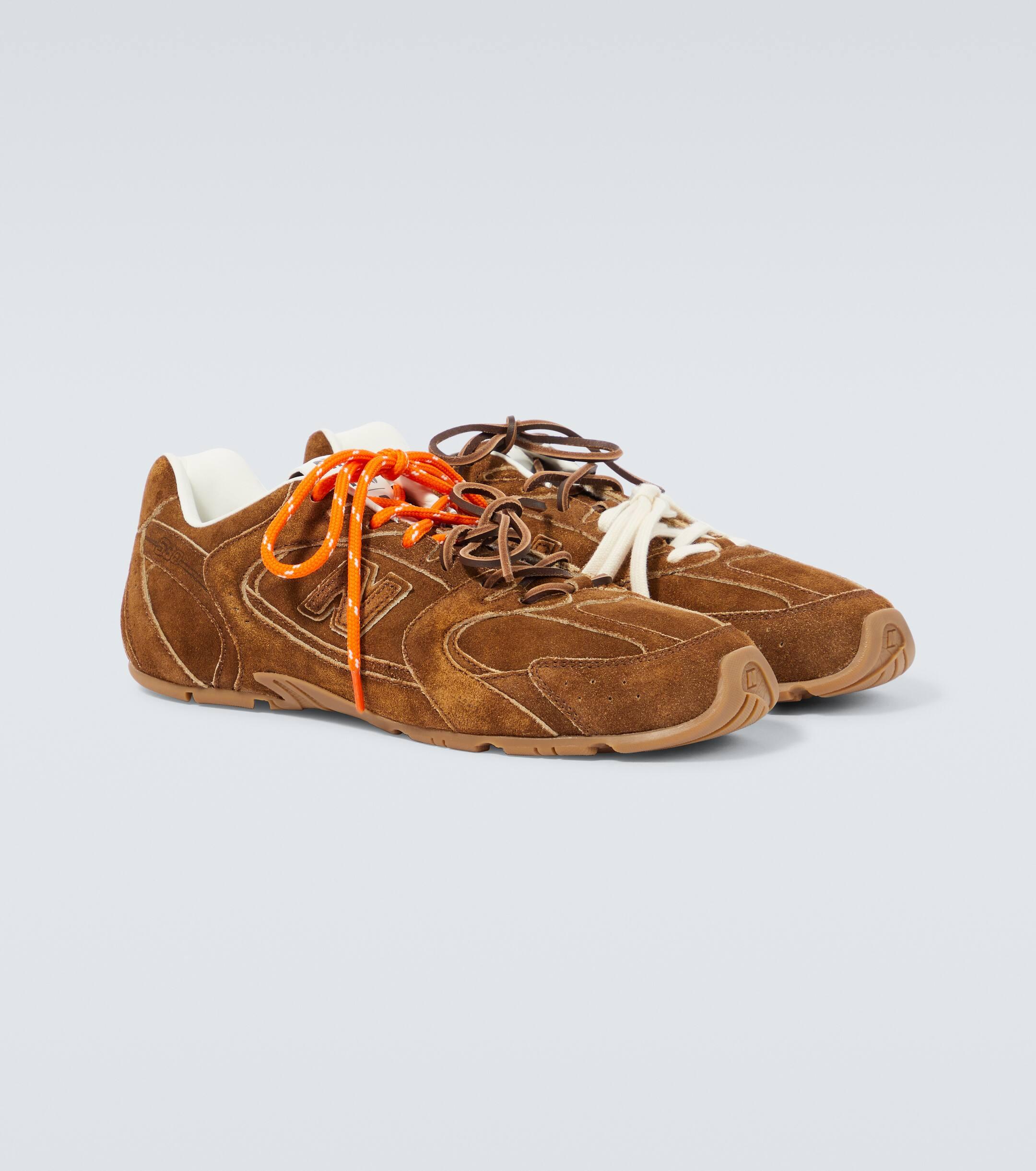 Miu Miu X New Balance 530 Sl Suede Sneakers in Brown for Men Lyst UK