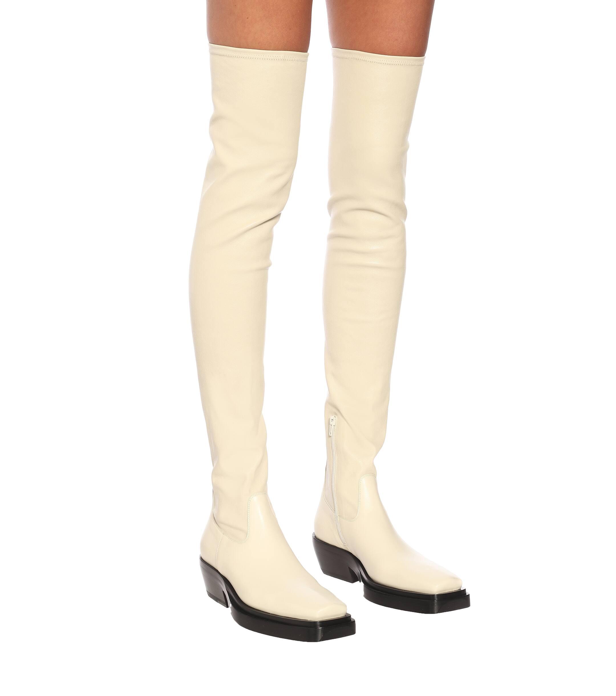 Lean Bottega Boots White Bottega Veneta Off-white Lean Ankle Boots