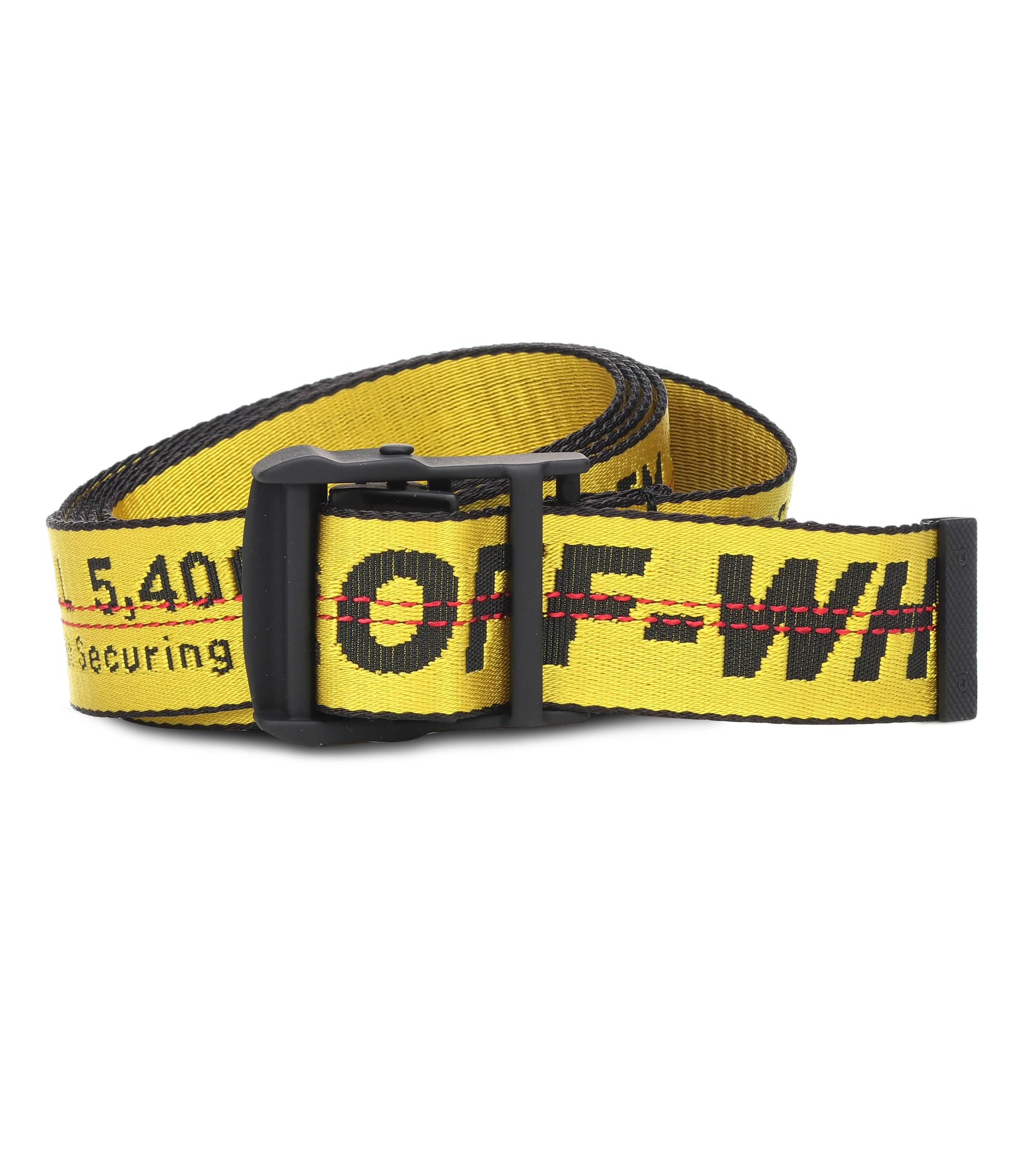 Off-White c/o Virgil Abloh Synthetic Industrial Belt in Yellow - Lyst