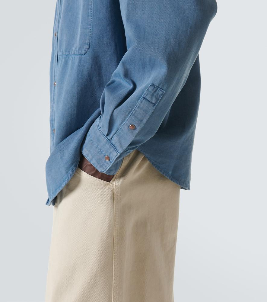 Lemaire Denim Shirt in Blue for Men | Lyst