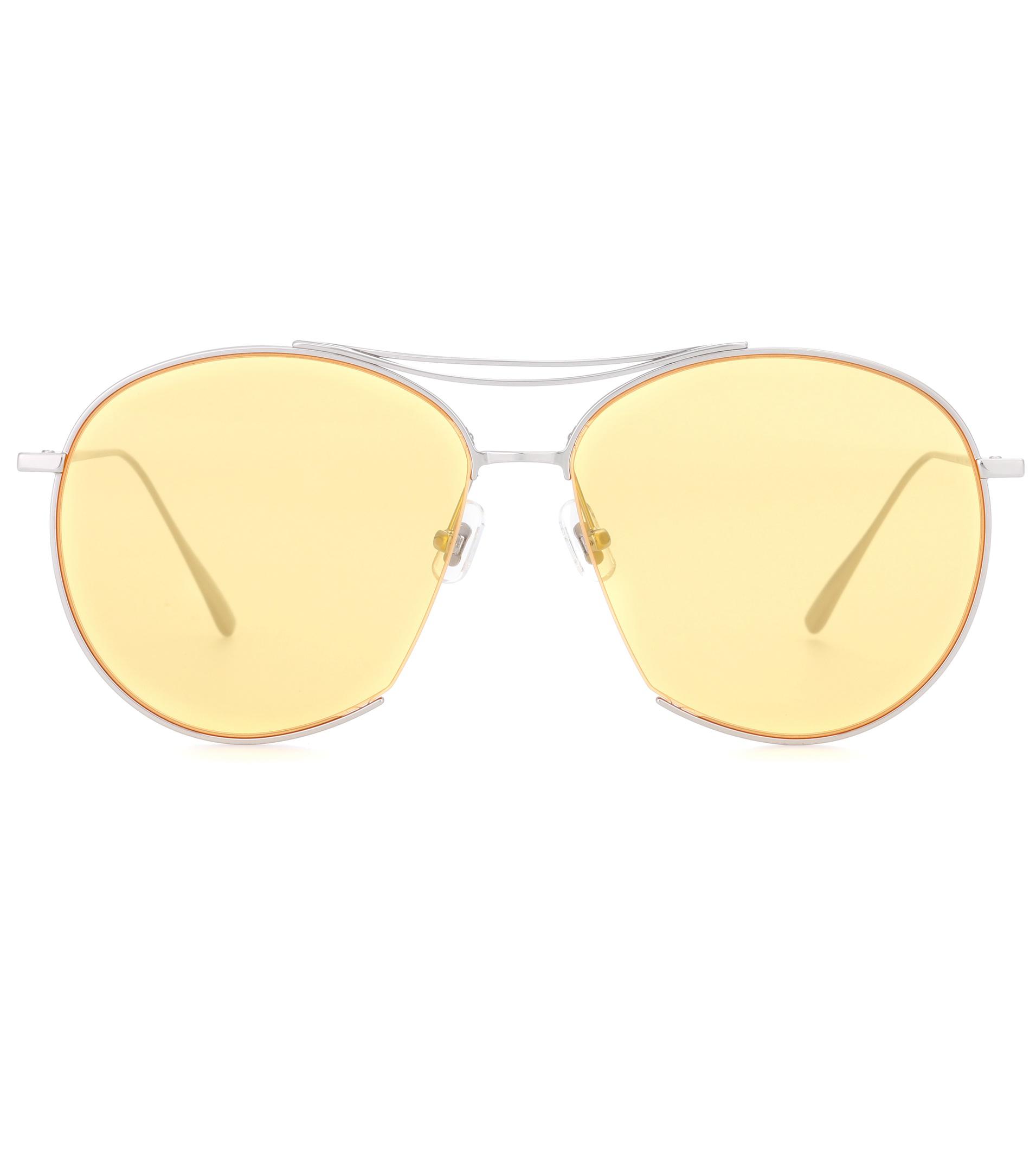 Gentle Monster Jumping Jack Aviator Sunglasses in Yellow Lyst