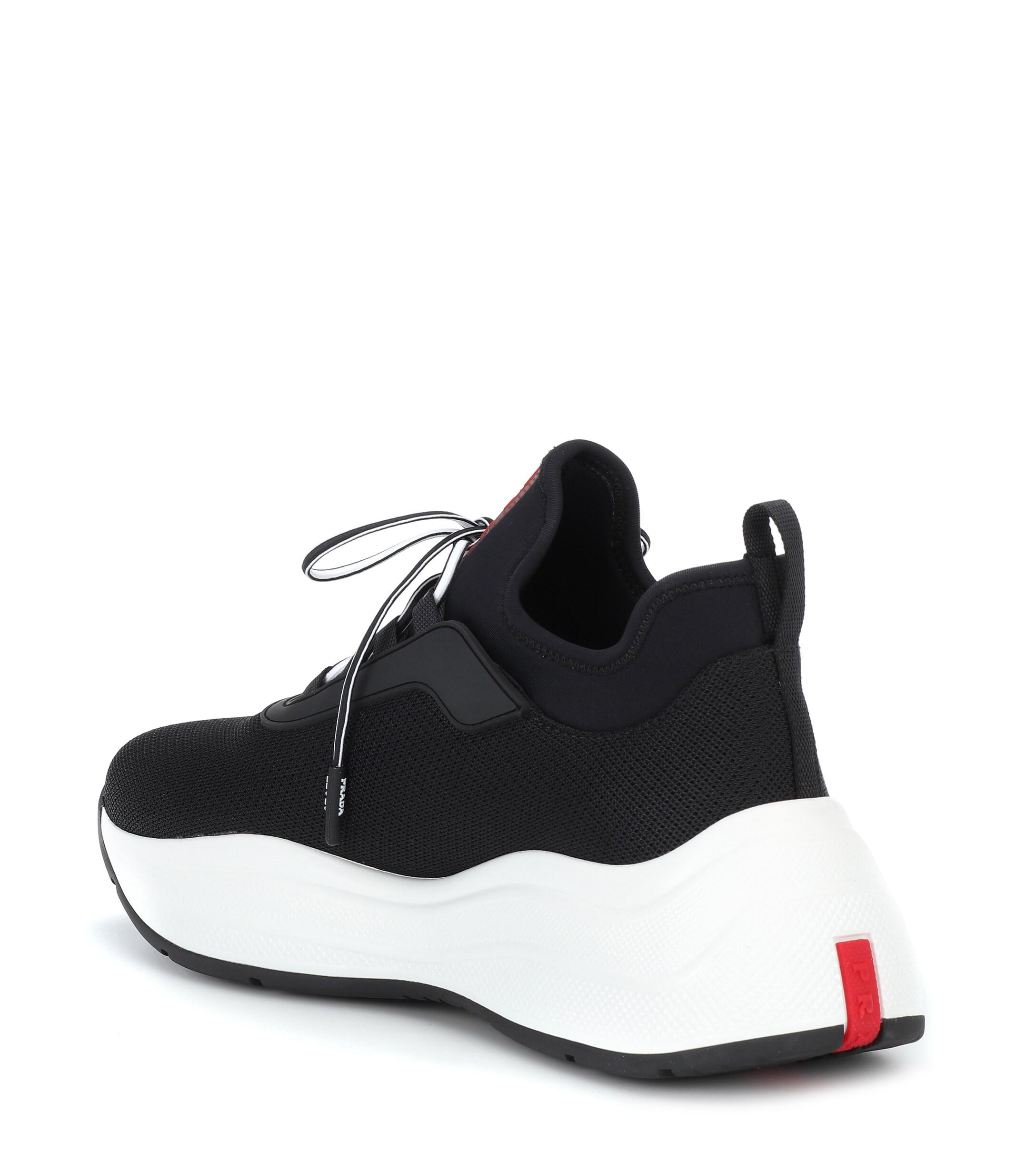 Prada neoprene buckle sneakers 2025