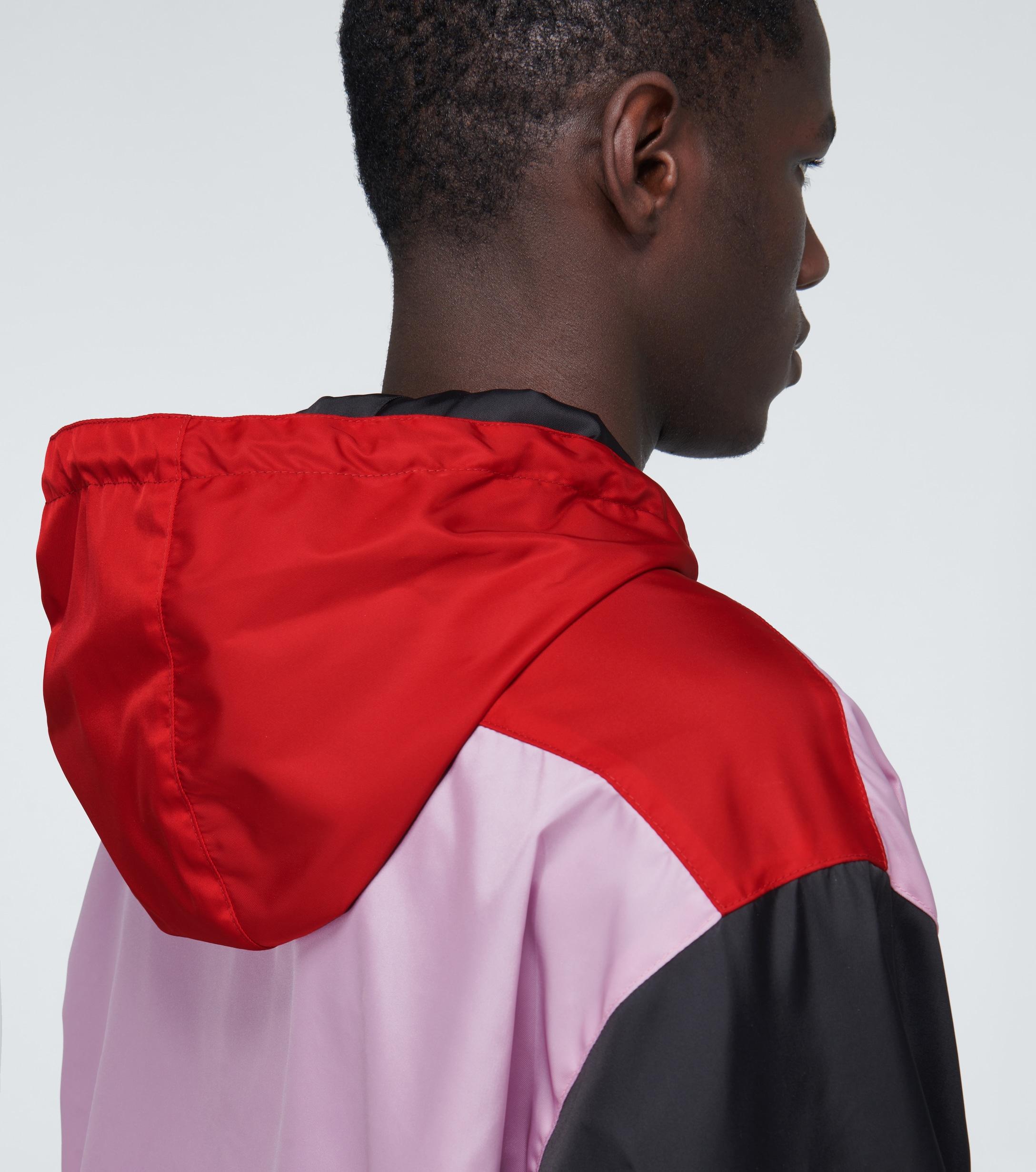 Prada Color-block Hooded Jacket With Logo for Men | Lyst UK