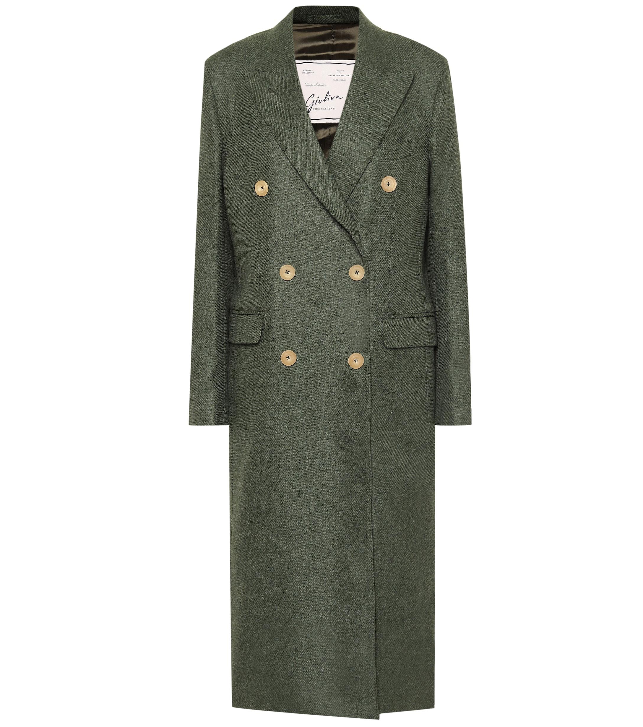 Giuliva Heritage Collection The Cindy Wool Coat in Green - Lyst