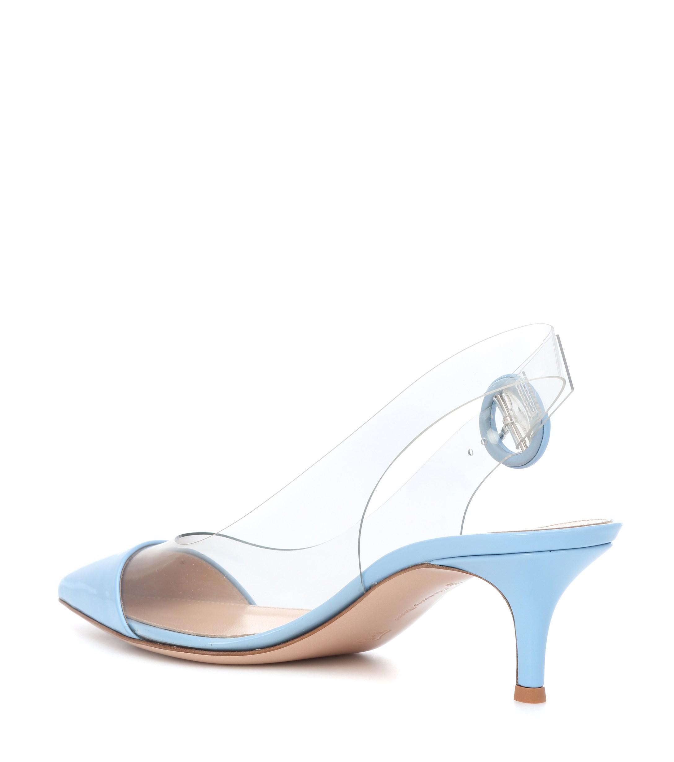 gianvito rossi blue heels