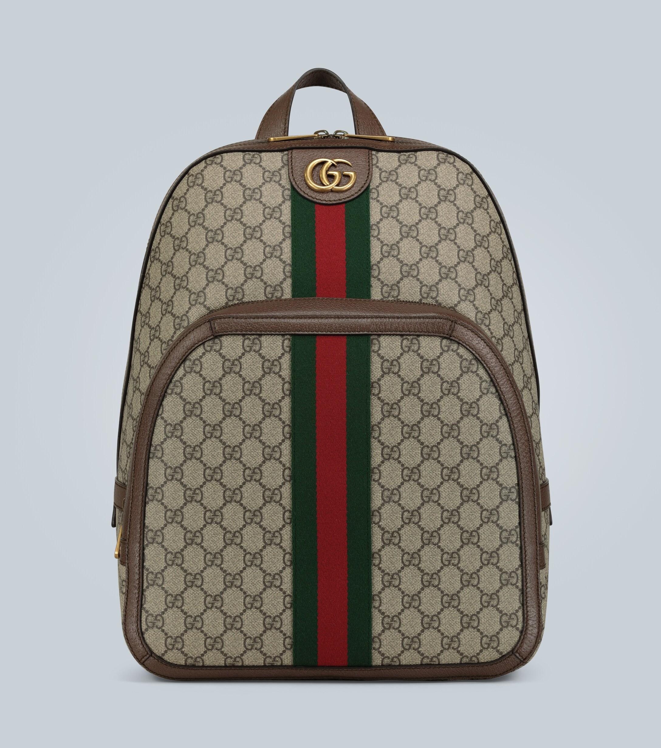 Gucci Ophidia gg Medium Backpack in Natural for Men | Lyst