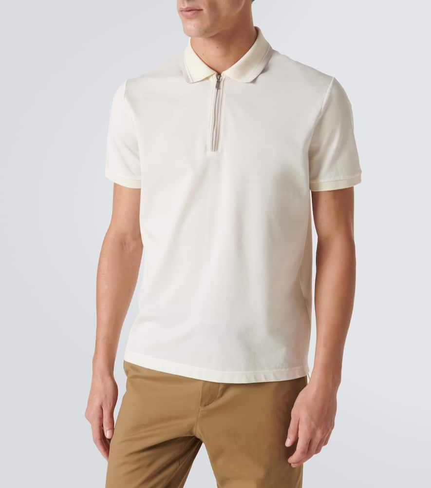 Loro Piana Regatta Cotton-Blend Pique Polo Shirt in White for Men