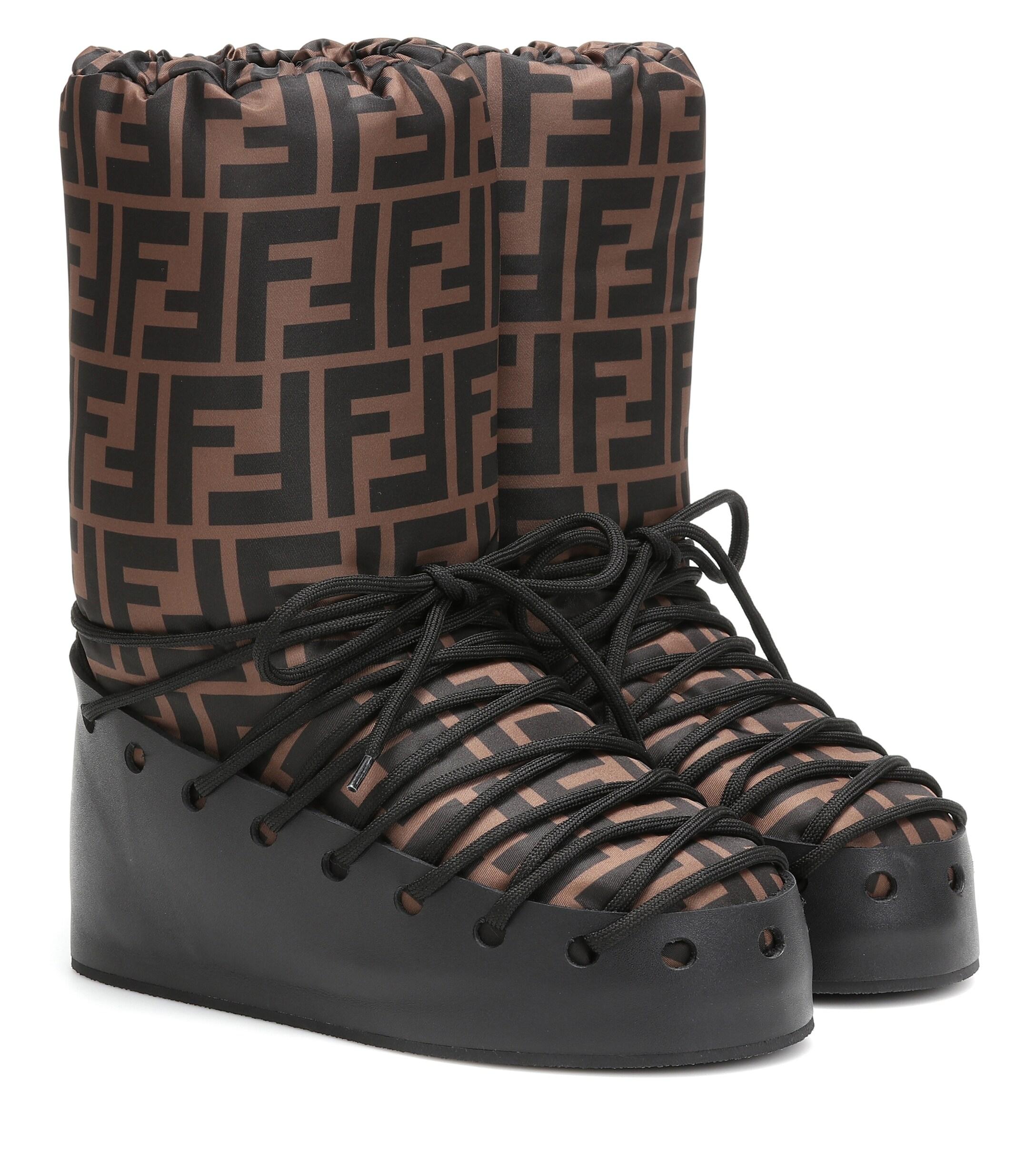 Fendi fur best sale moon boots