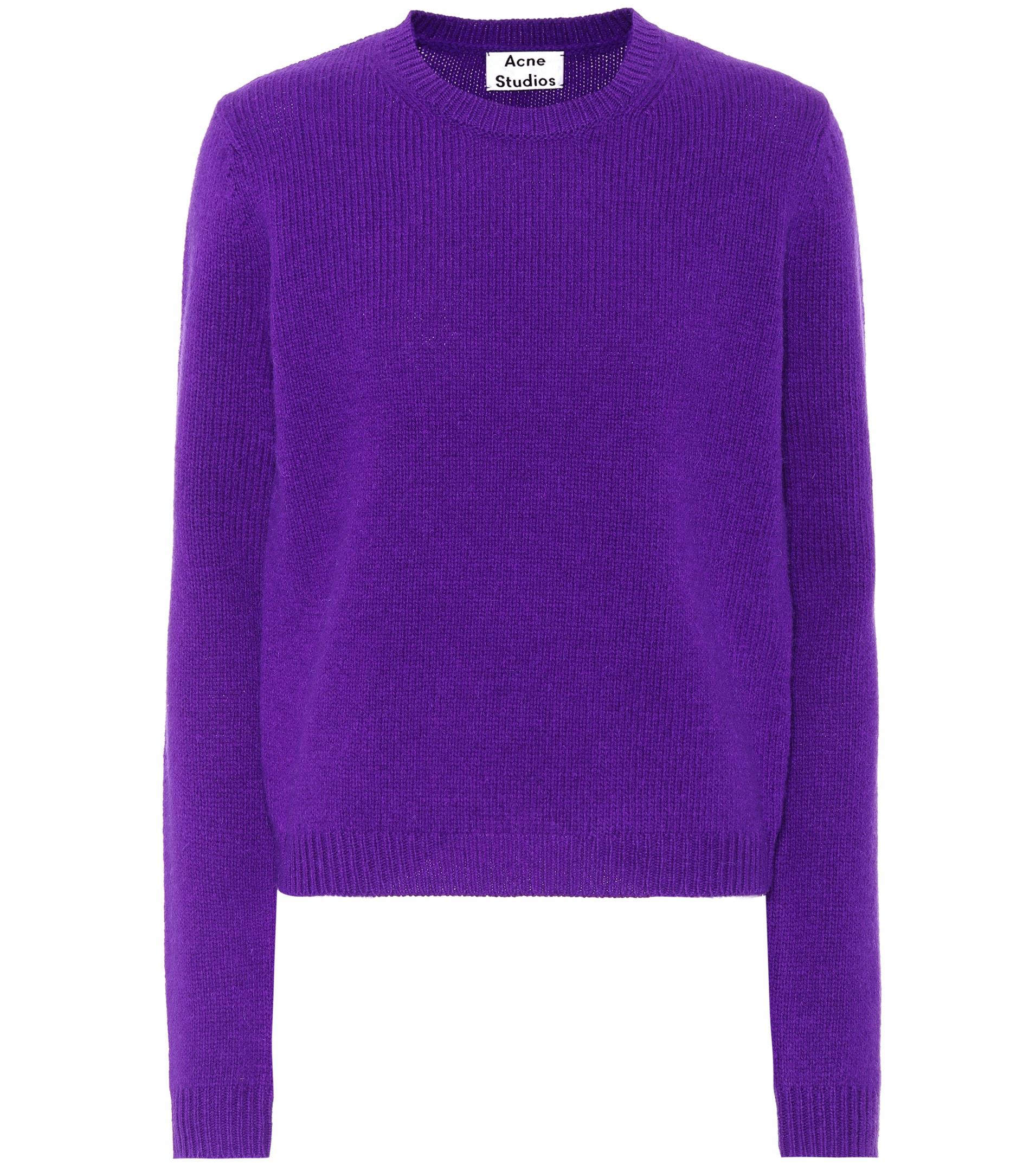 acne studios purple sweater
