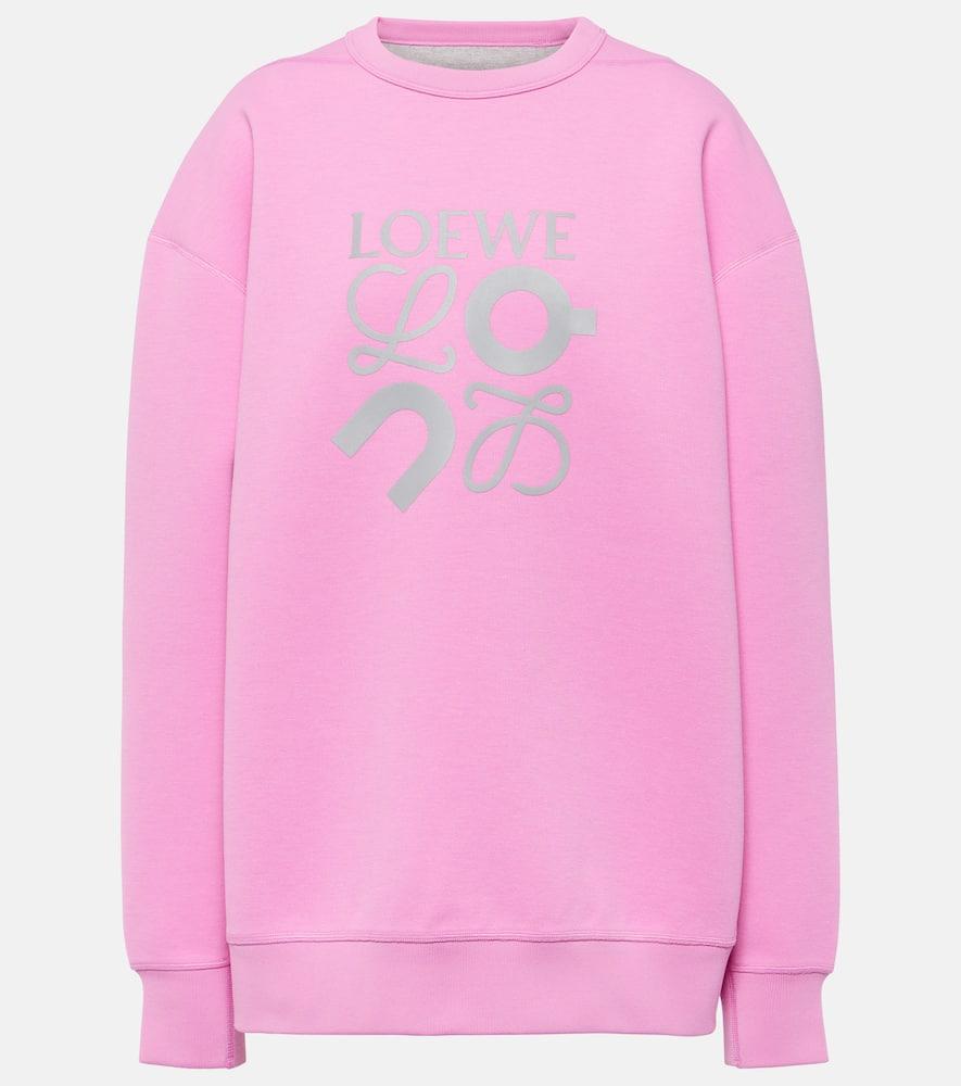 Loewe X On Logo Jersey Sweatshirt in Pink | Lyst