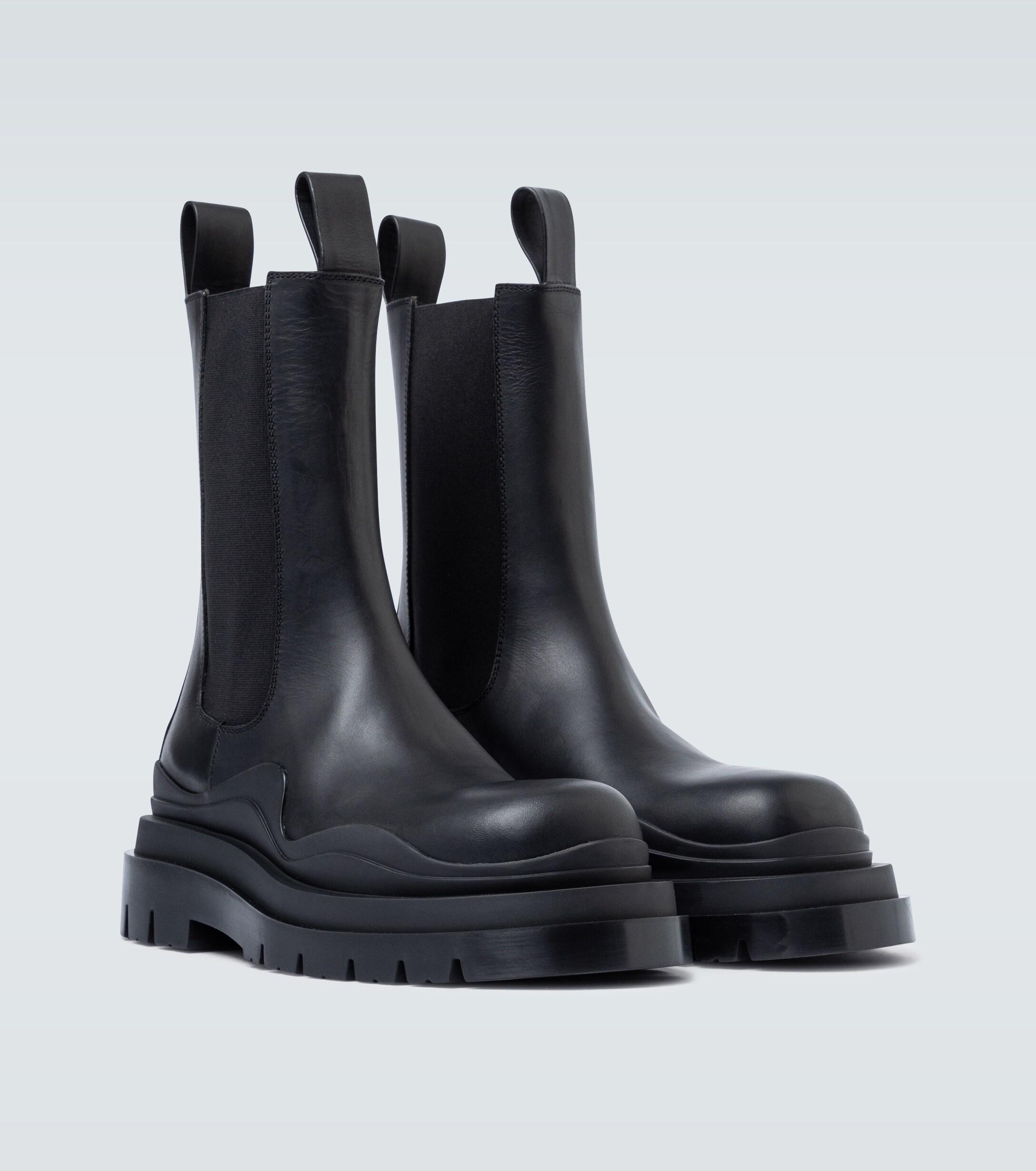 Bottega Veneta Bv Tire Leather Boots in 
