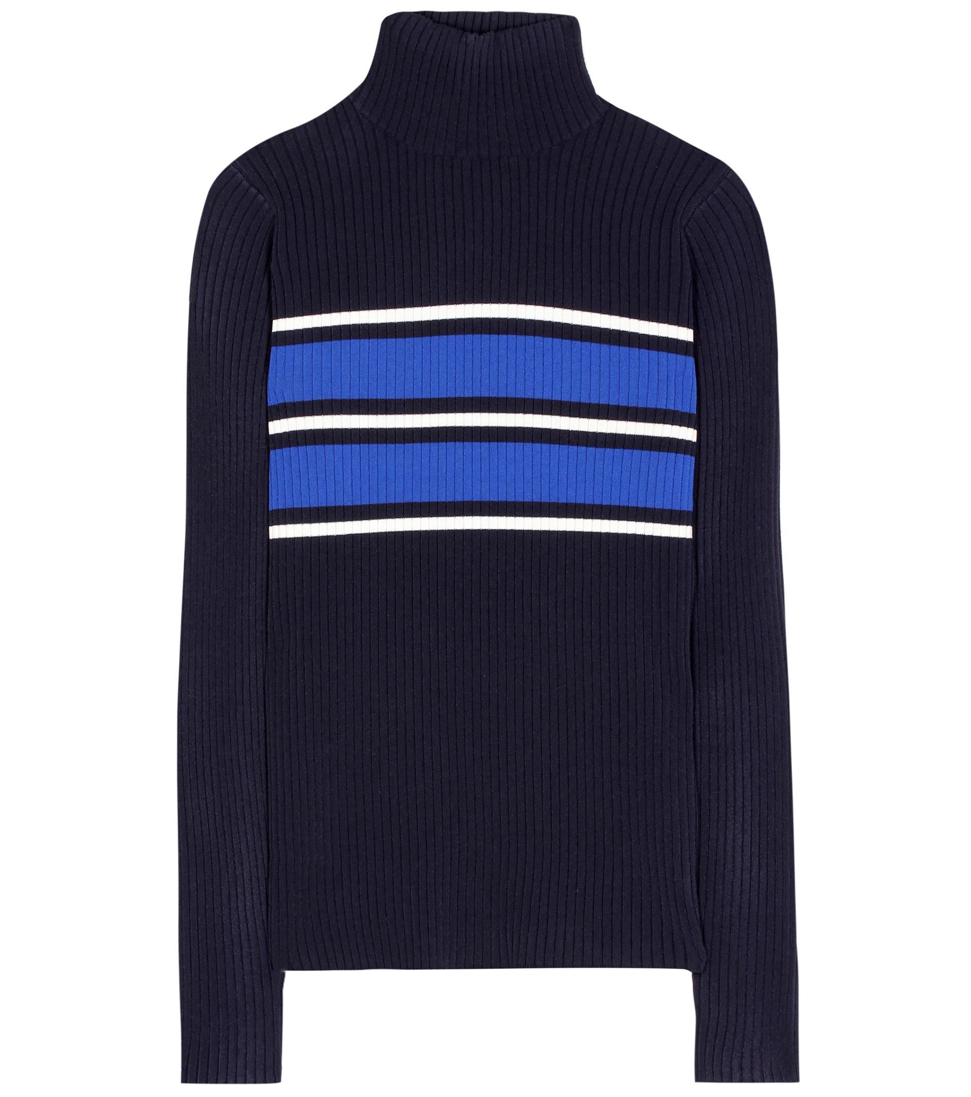 Lyst Tory Sport Tech Knit Turtleneck Sweater in Black
