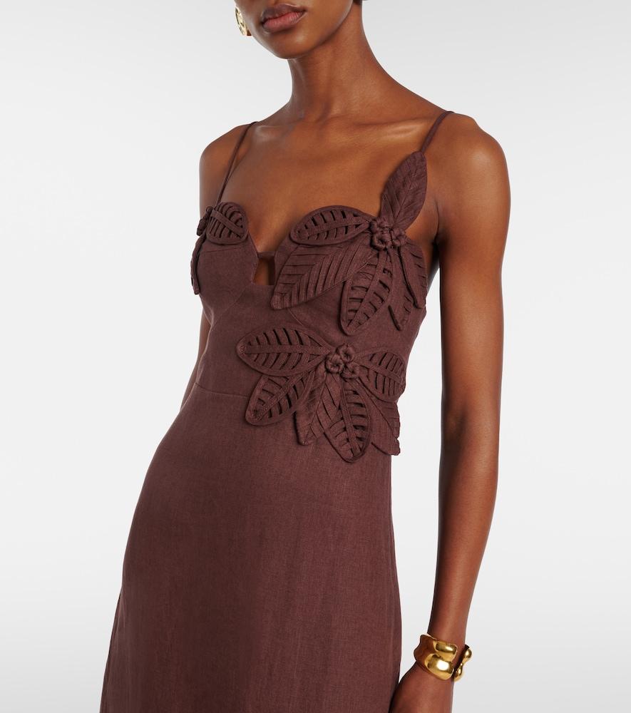 green emerald velvet dress Pink Banana Leaves Maxi Dress