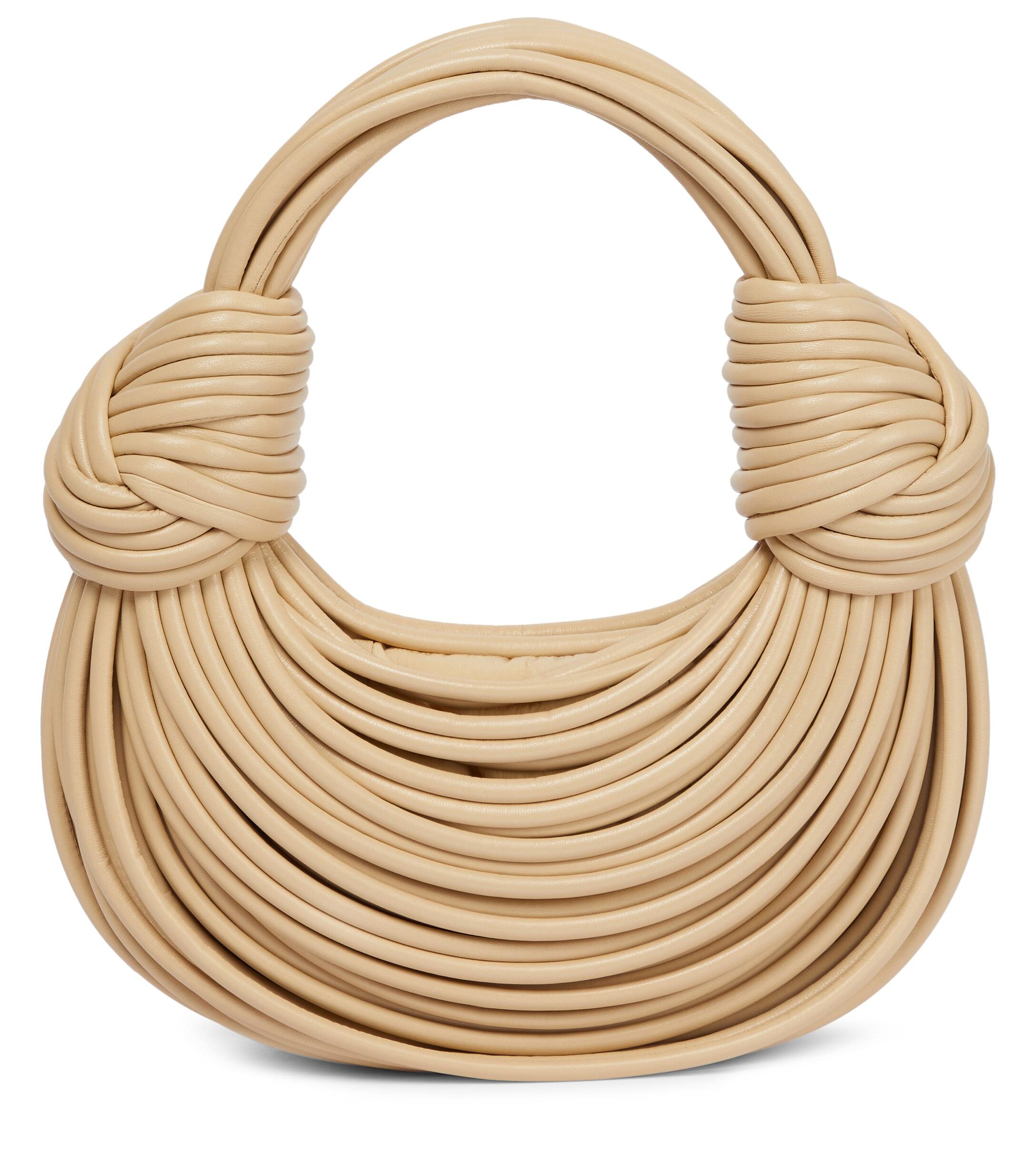 Bottega Veneta Mini Double Knot Bag in Mallard & Gold