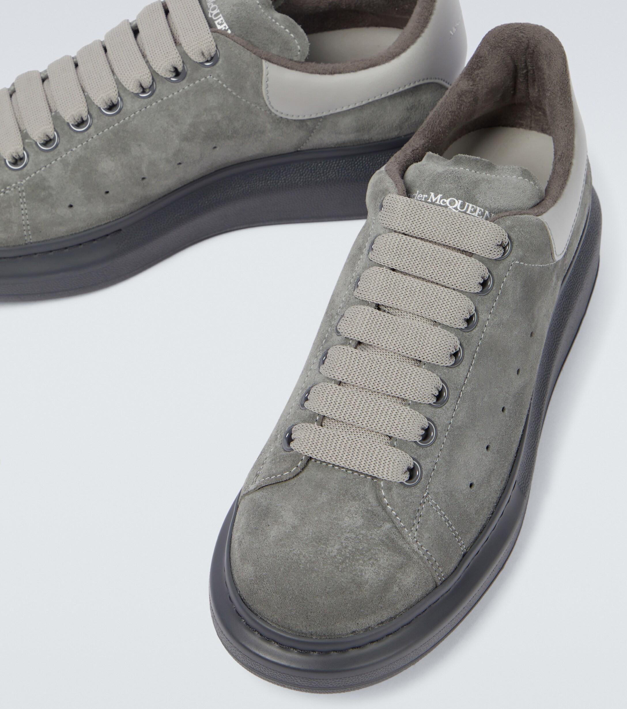 suede mcqueens grey