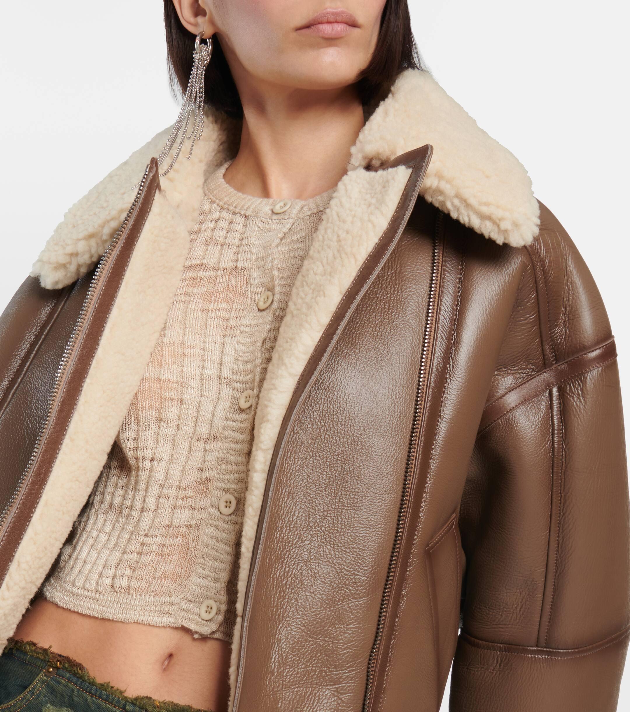 Acne studios midsize shop shearling jacket