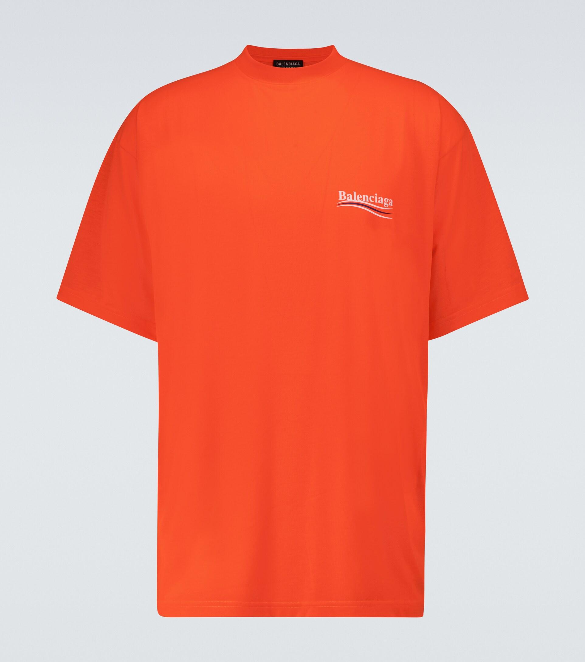 Balenciaga Cut Up Polo in Orange