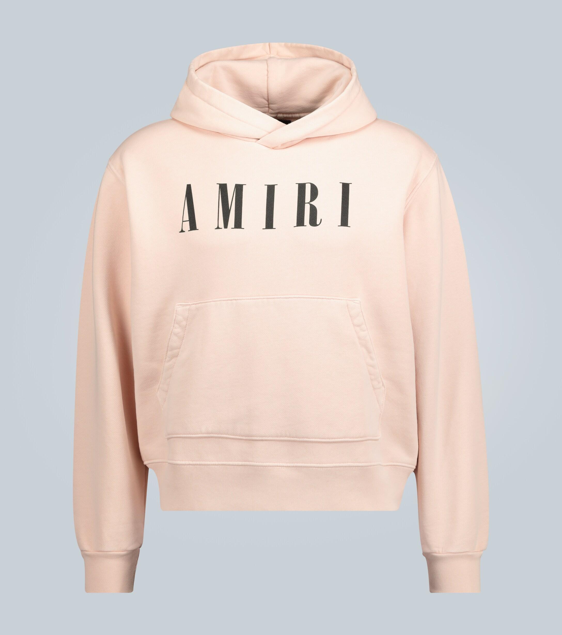 Amiri Cotton Hooded Sweatshirt in Pink for Men Lyst