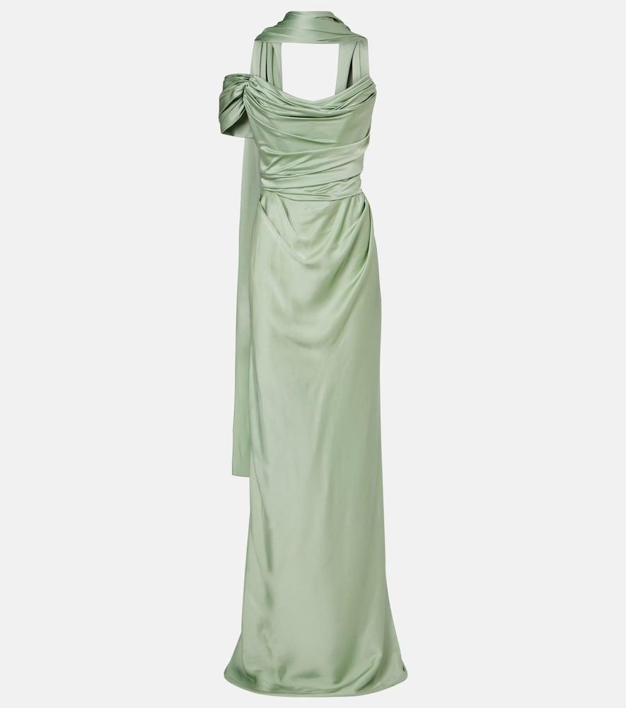 sheer off the shoulder dress Chic and Holland HF110547 - Long Beaded mesh (88% Polyester 12% spandex) Sheath Dress