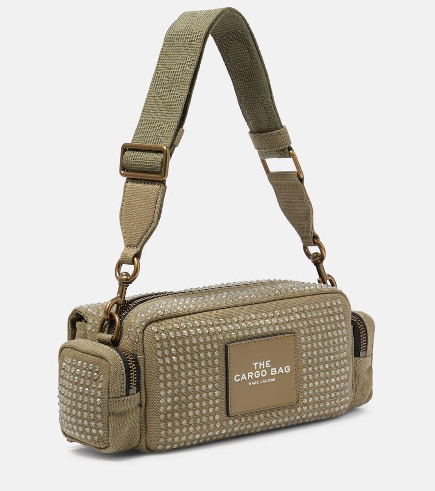 Marc Jacobs Cargo Crystal-Embellished Shoulder Bag in Green