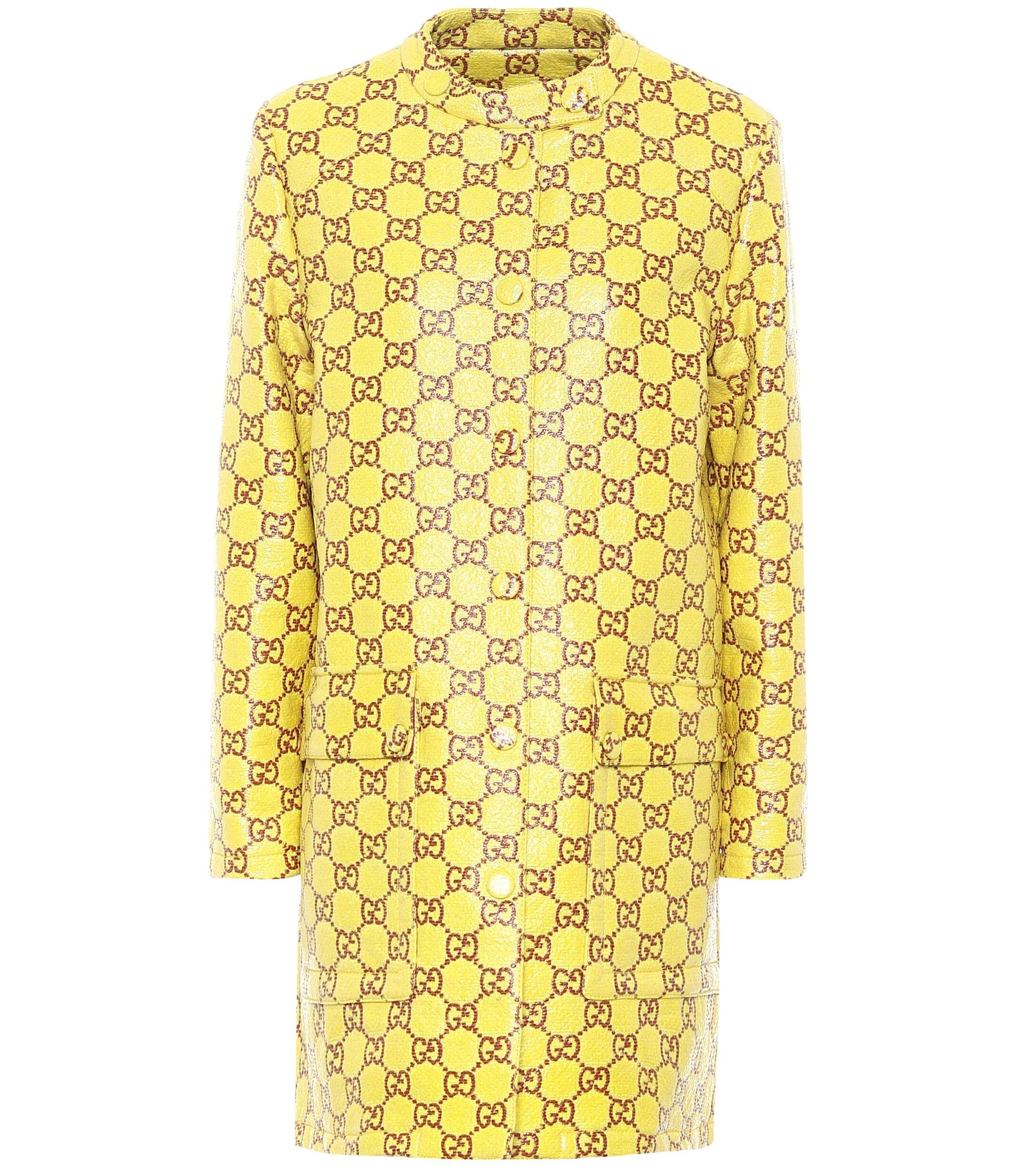 Gucci Mantel GG aus beschichtetem Tweed in Gelb | Lyst CH