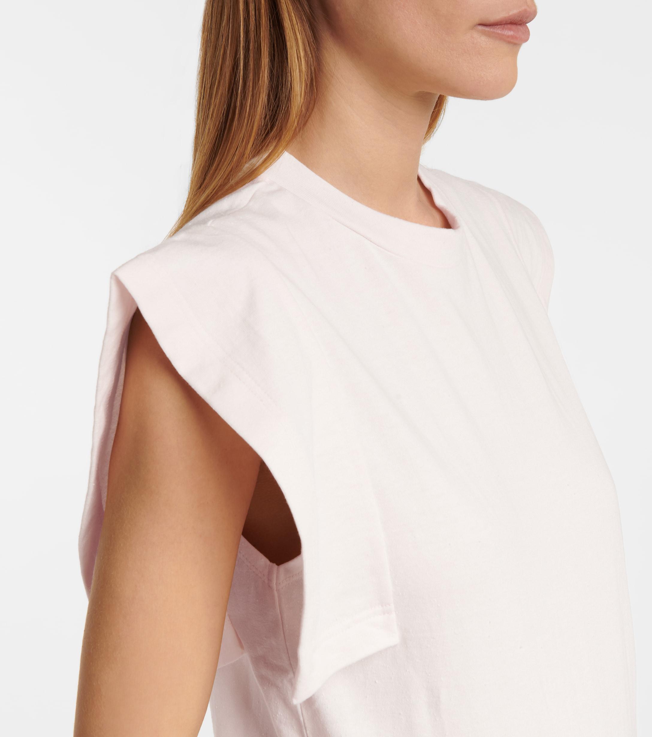 Isabel Marant Zelipa Cotton T-shirt, Plain Pattern - Save 30% - Lyst