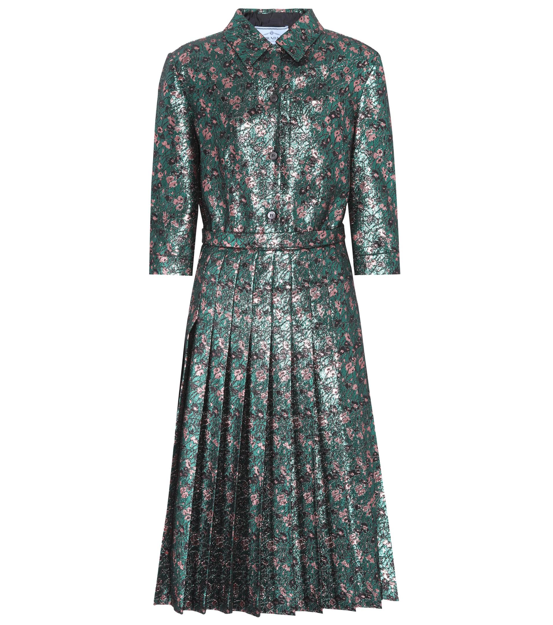 green prada dress
