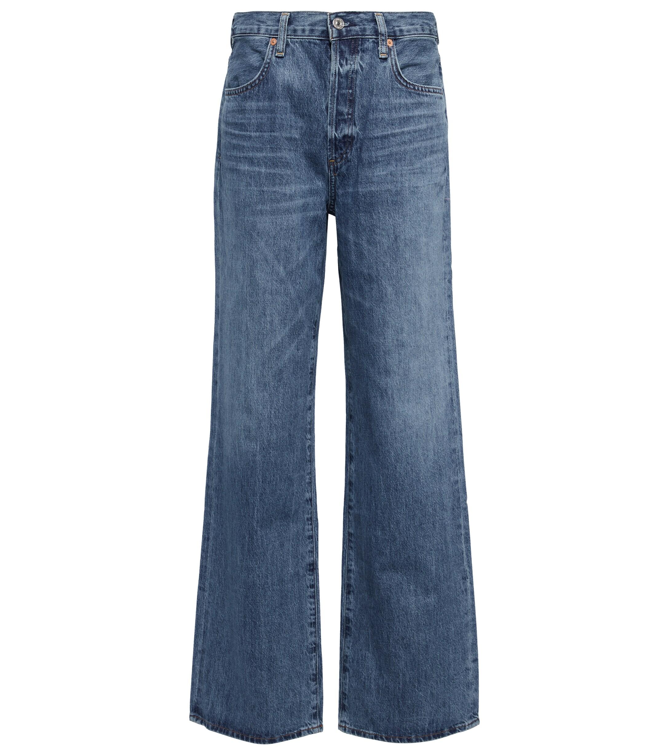 Citizens of Humanity Denim High-Rise Flared Jeans Lilah in Blau Damen Bekleidung Jeans Schlagjeans 