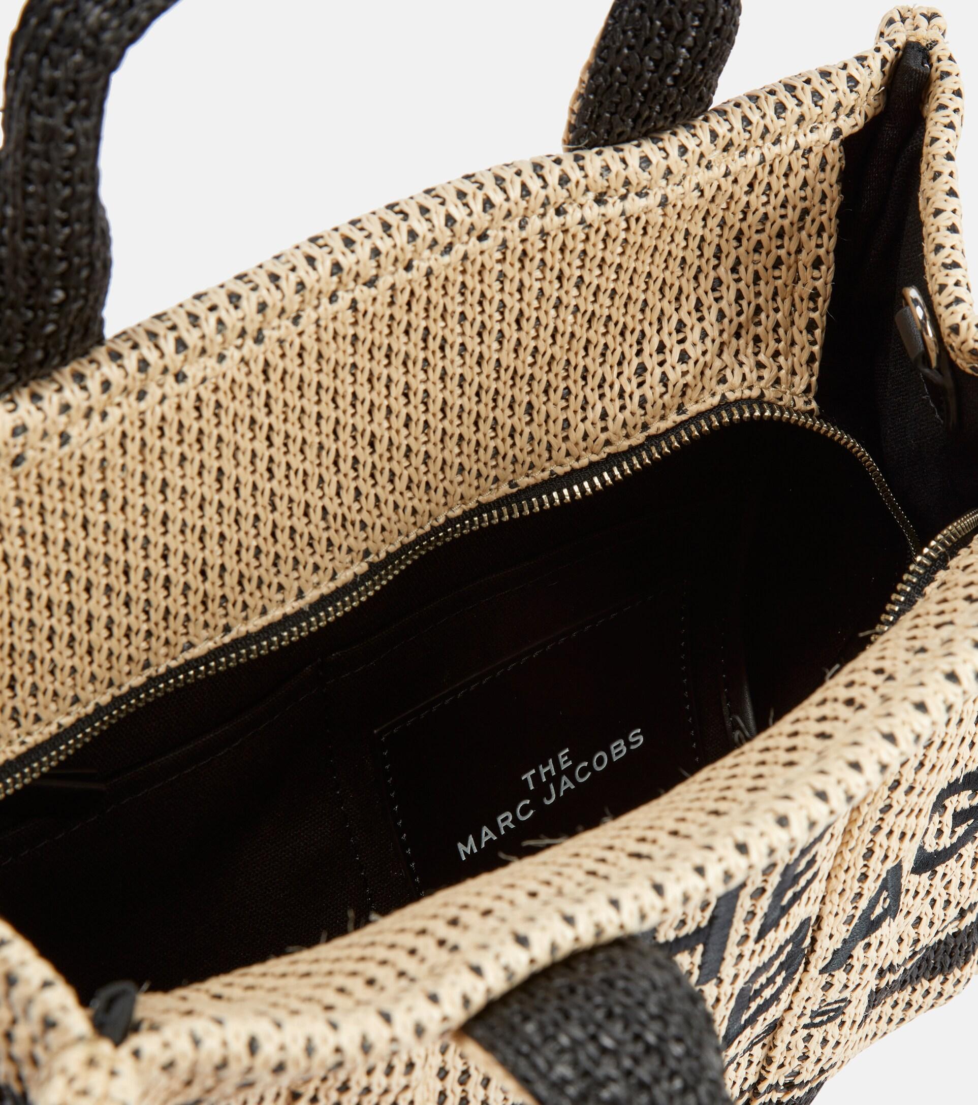The Medium Woven Tote Bag in Beige - Marc Jacobs