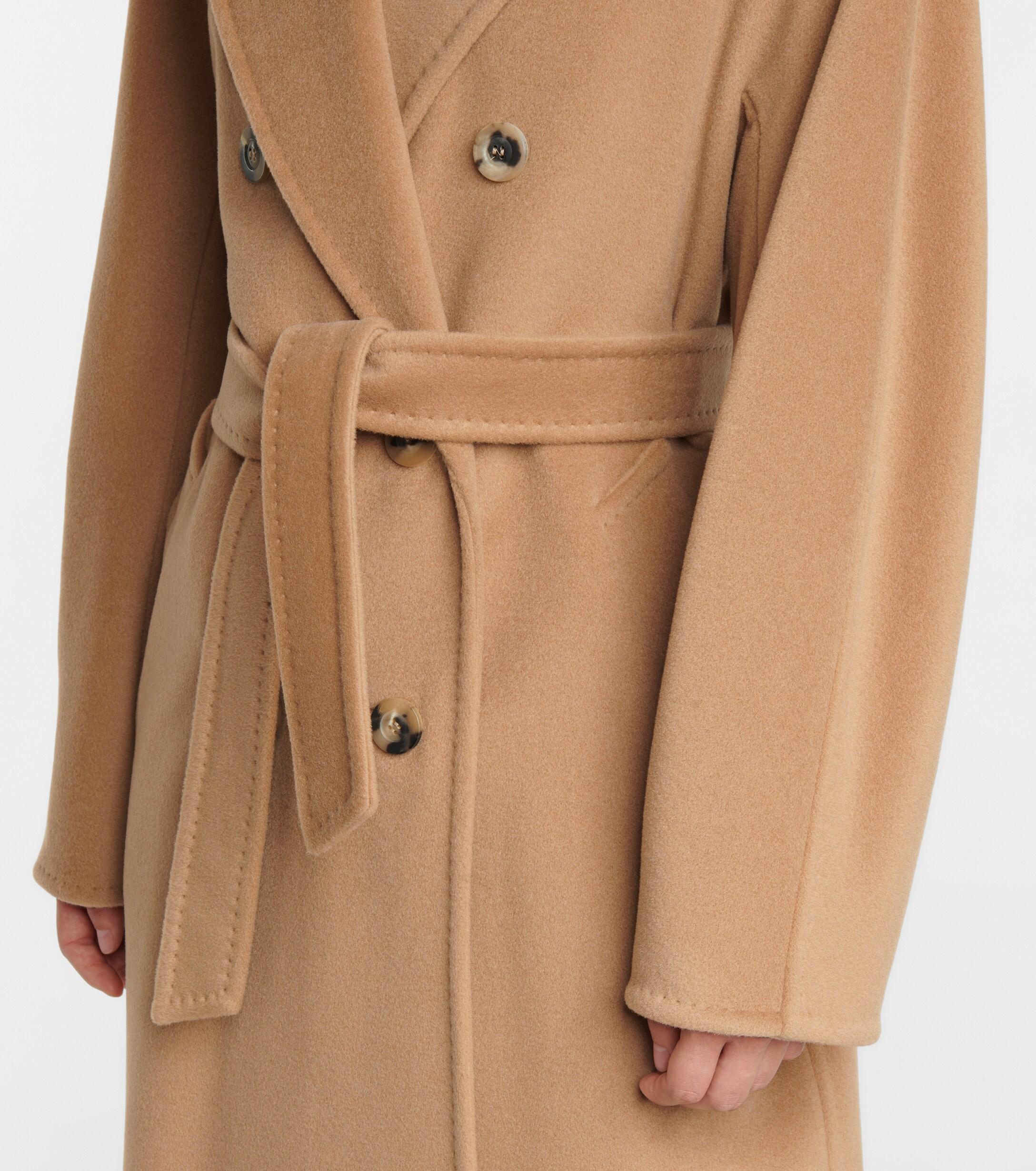 Max Mara Dono Wool And Cashmere Coat in Brown Womens Coats Max Mara Coats 
