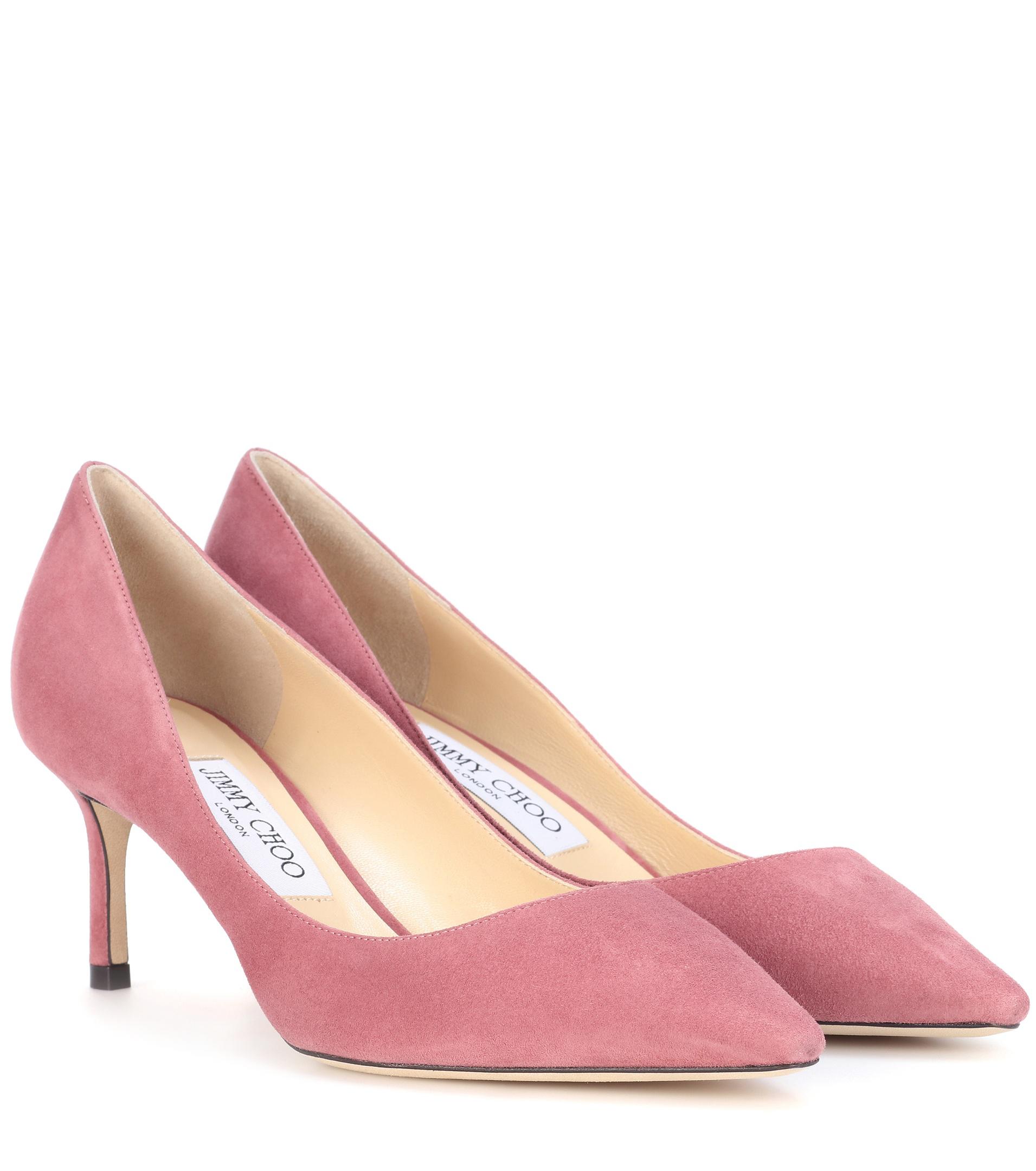 Lyst Jimmy Choo Romy 60 Suede Pumps in Pink