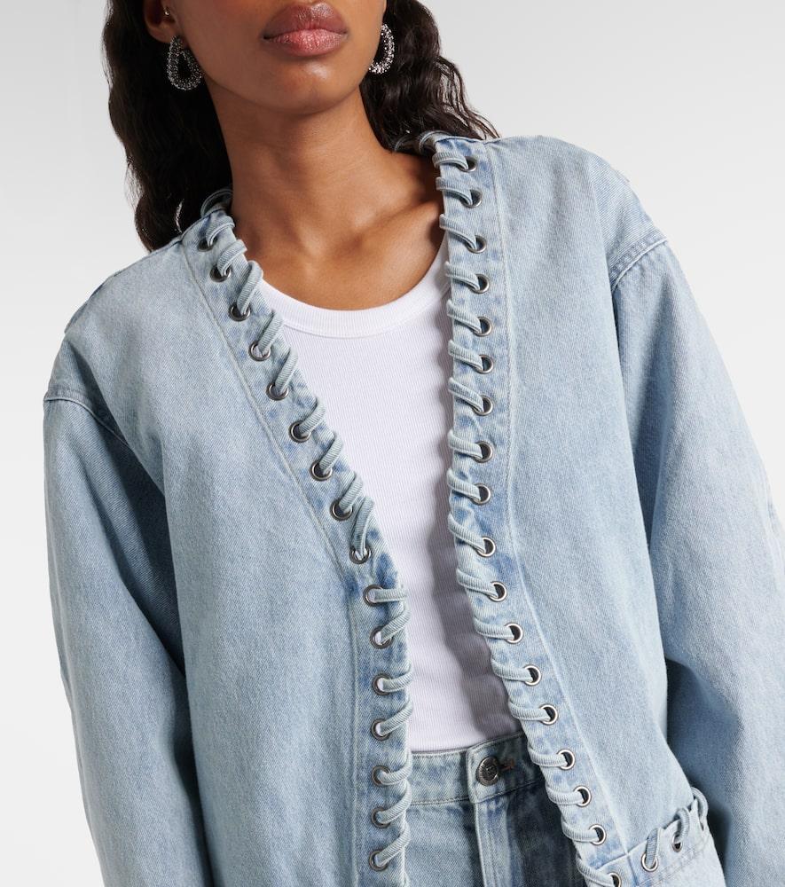 ダウンジャケット・コート ROTATE BIRGER CHRISTENSEN 'Denim Oversized' jacket Rotate Birger Christensen Denim Oversized Jacket Blue Denim