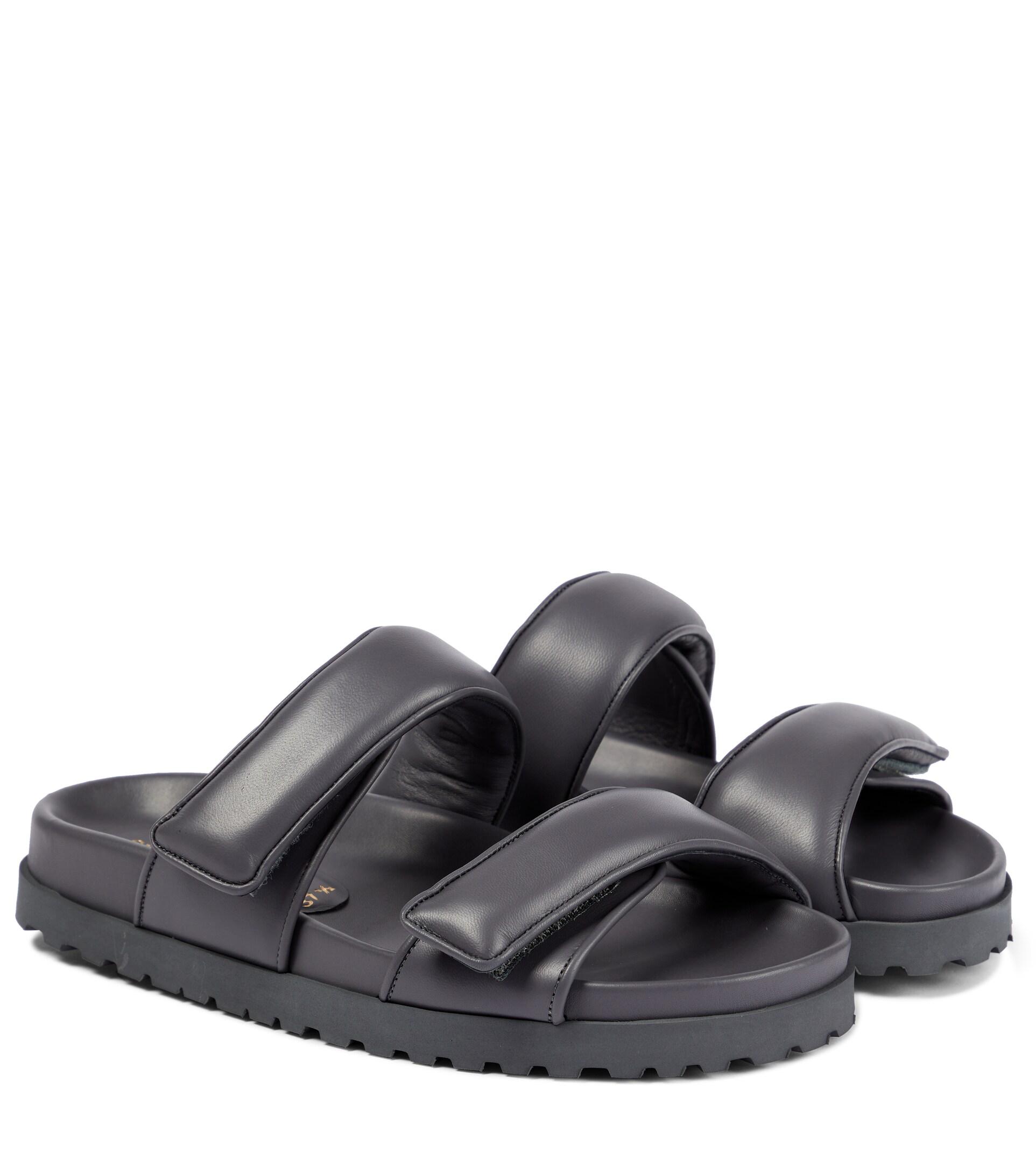 Gia Borghini Gia X Pernille Teisbaek Perni 11 Leather Sandals in Black |  Lyst