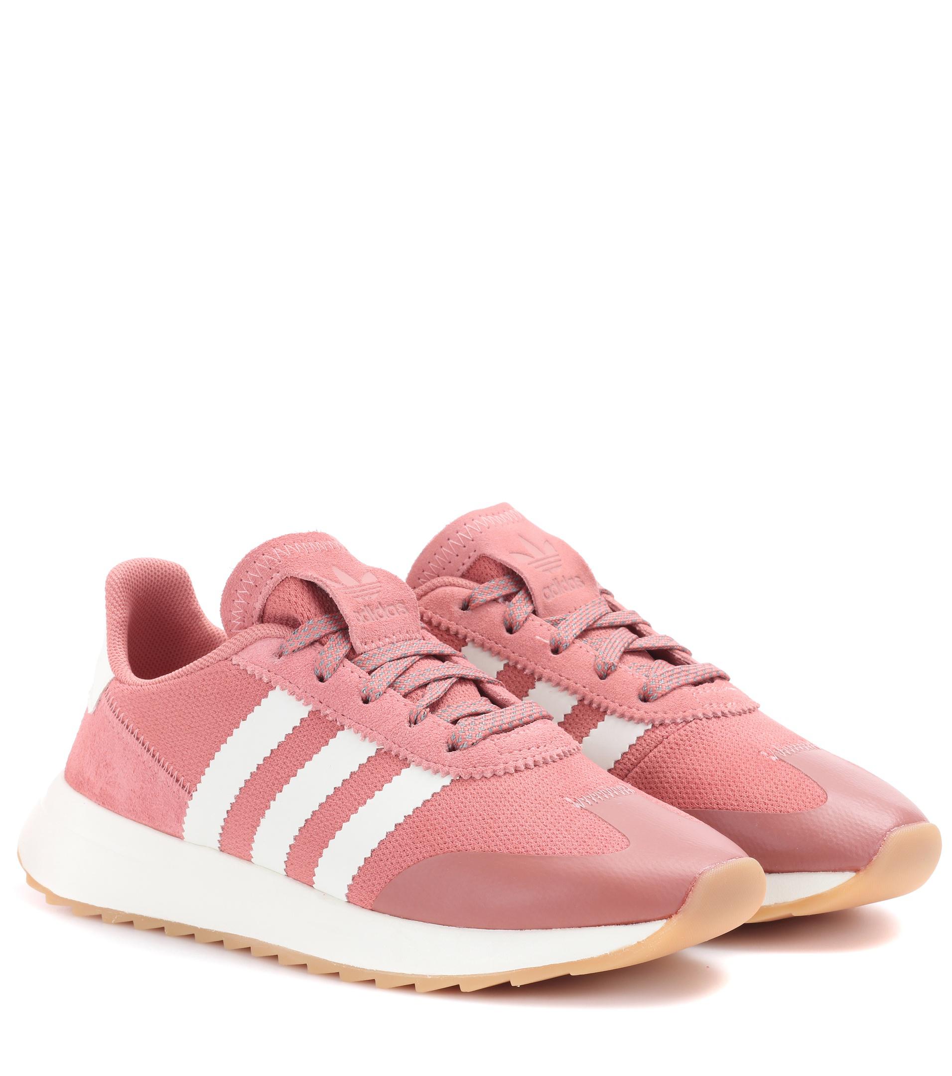 adidas flashback raw pink & white shoes
