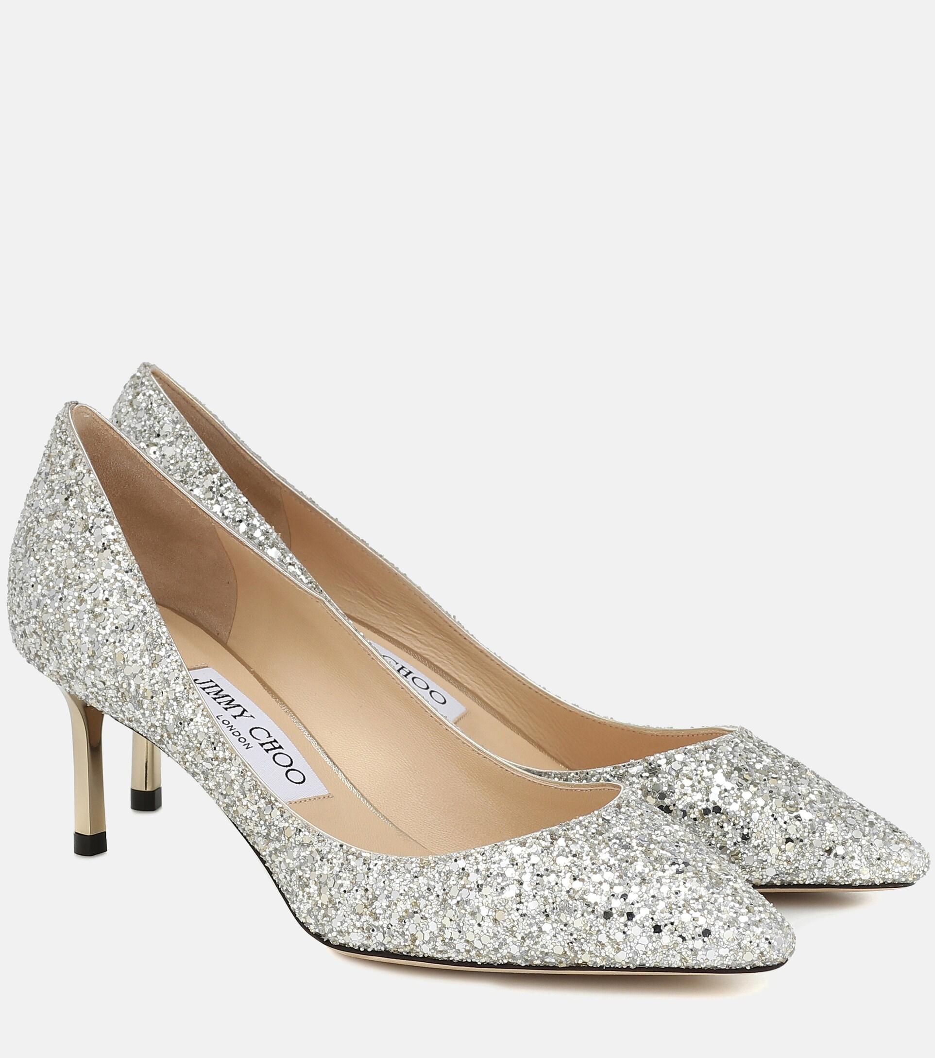 romy glitter pump jimmy choo