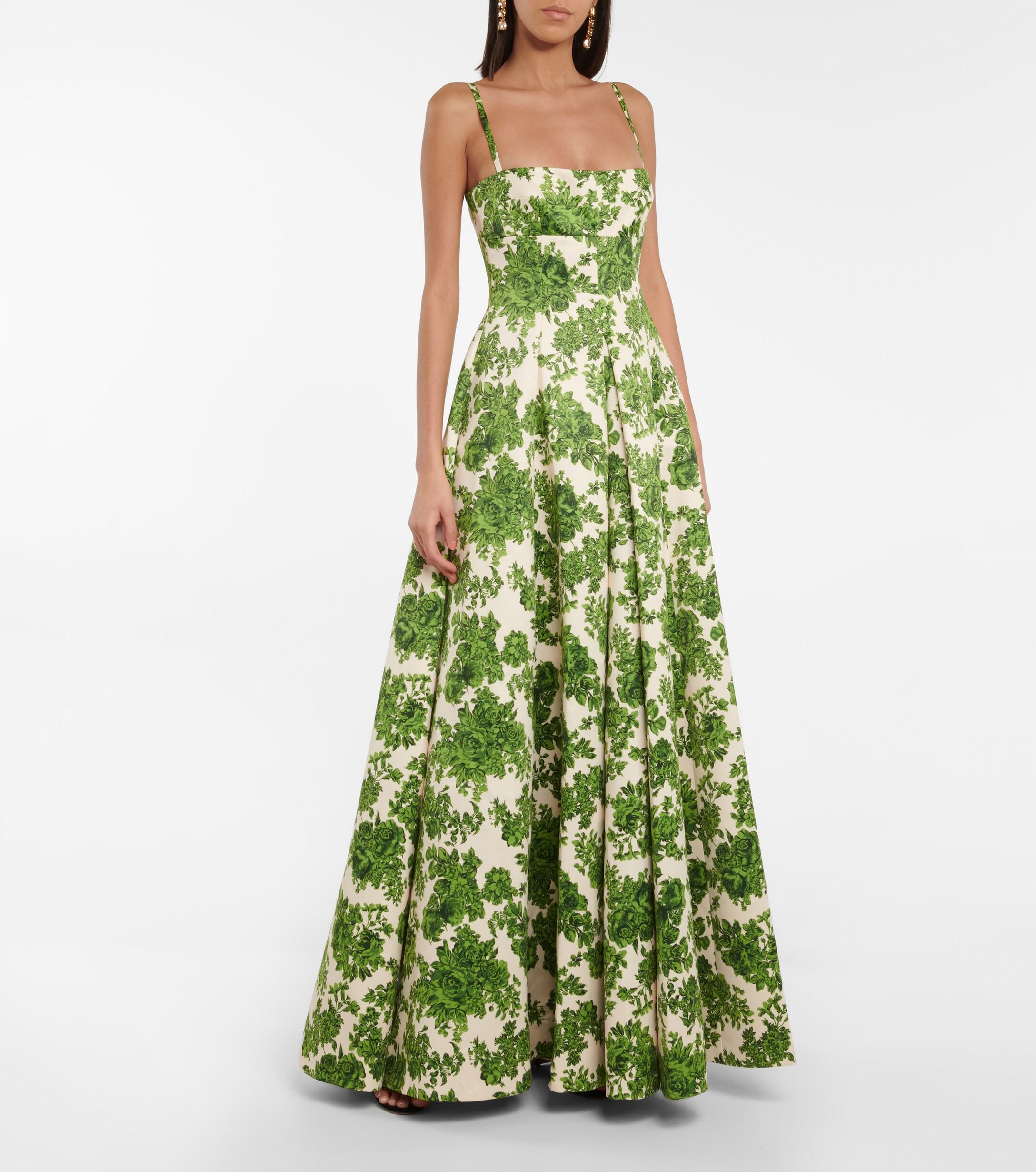 Emilia wickstead top green dress