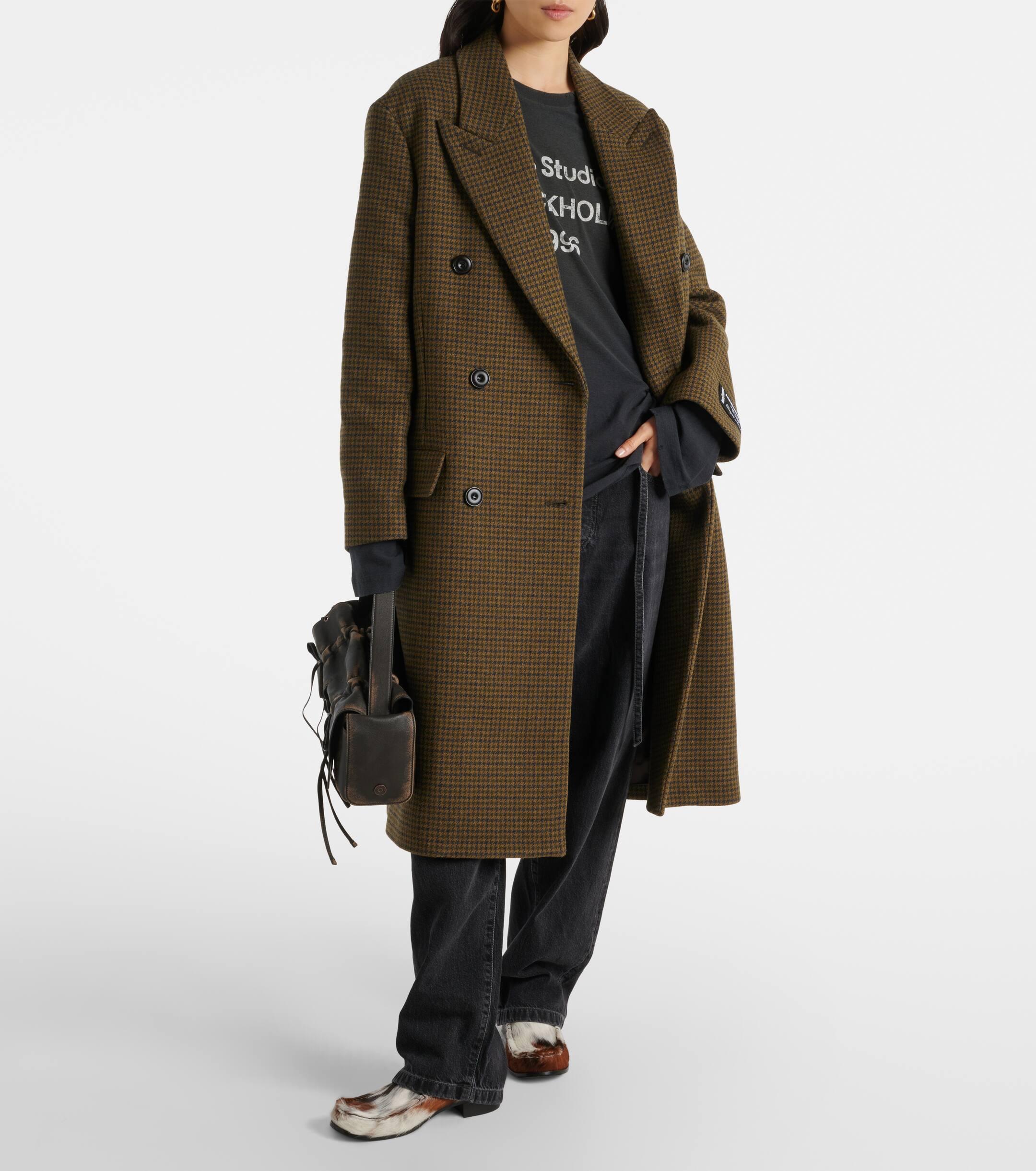 Acne checked coat 2025