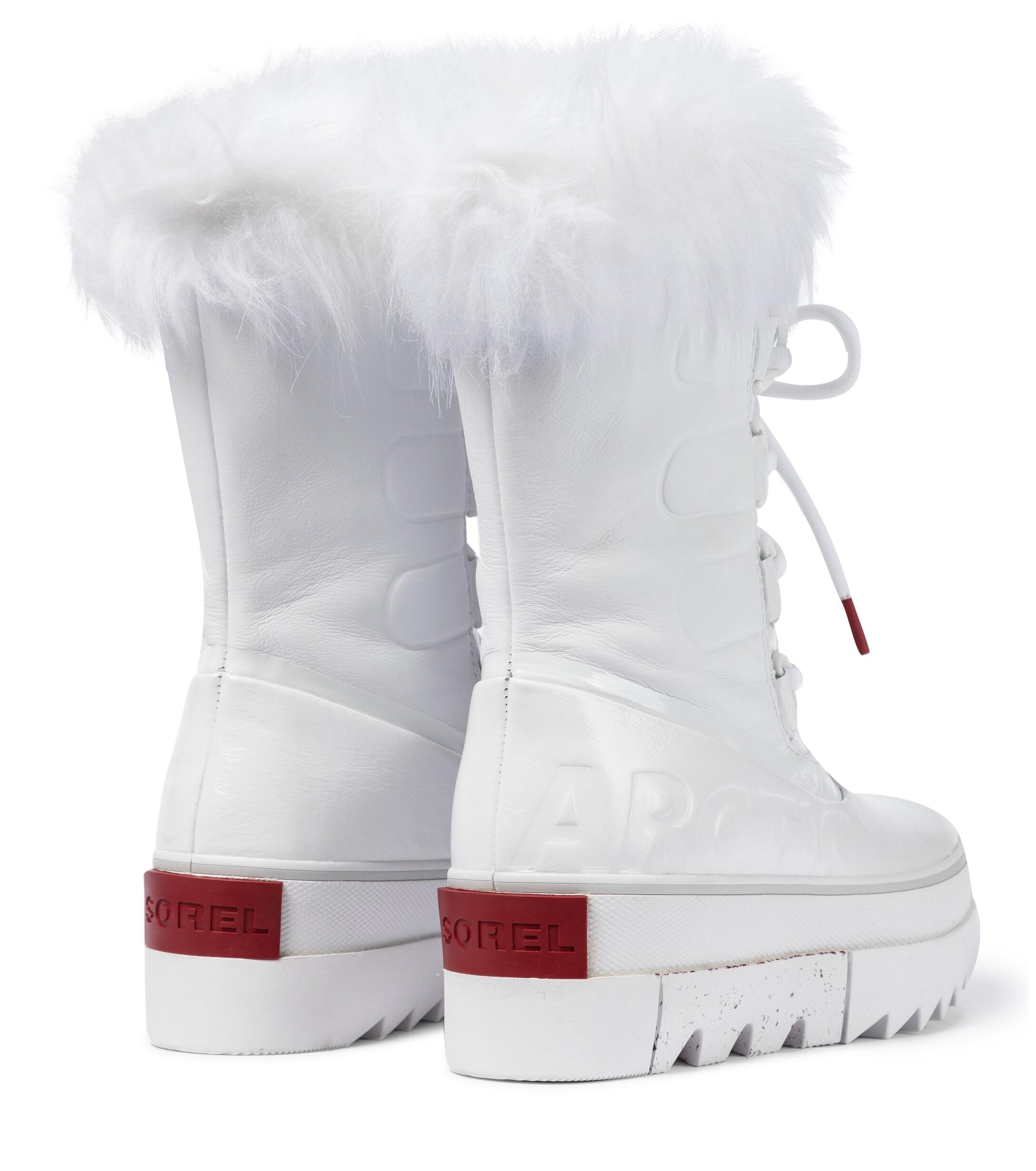Sorel Joan Of Arctic Next Leather Boots in White - Lyst