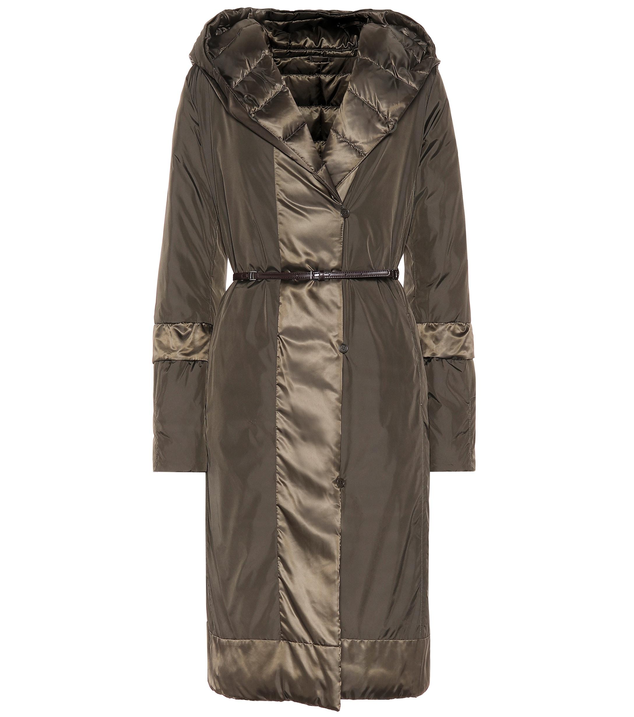 Max Mara The Cube Novelu Reversible Down Coat in Green - Lyst